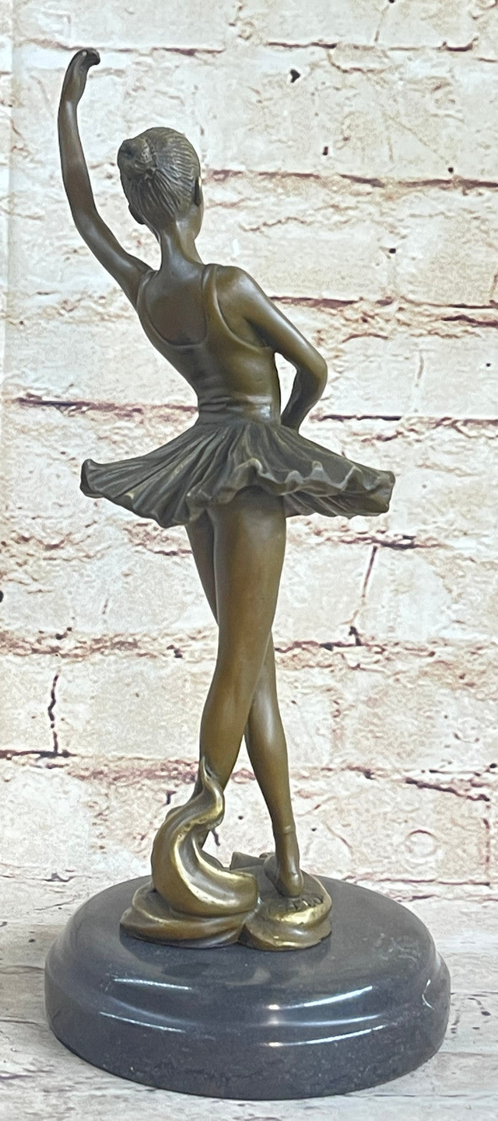 Art Deco Bronze Ballerina Ballet Statue Sculpture Abstract Artwork Mid century