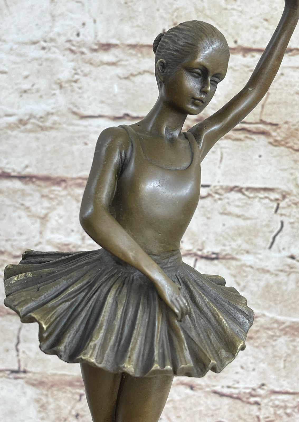 Art Deco Bronze Ballerina Ballet Statue Sculpture Abstract Artwork Mid century