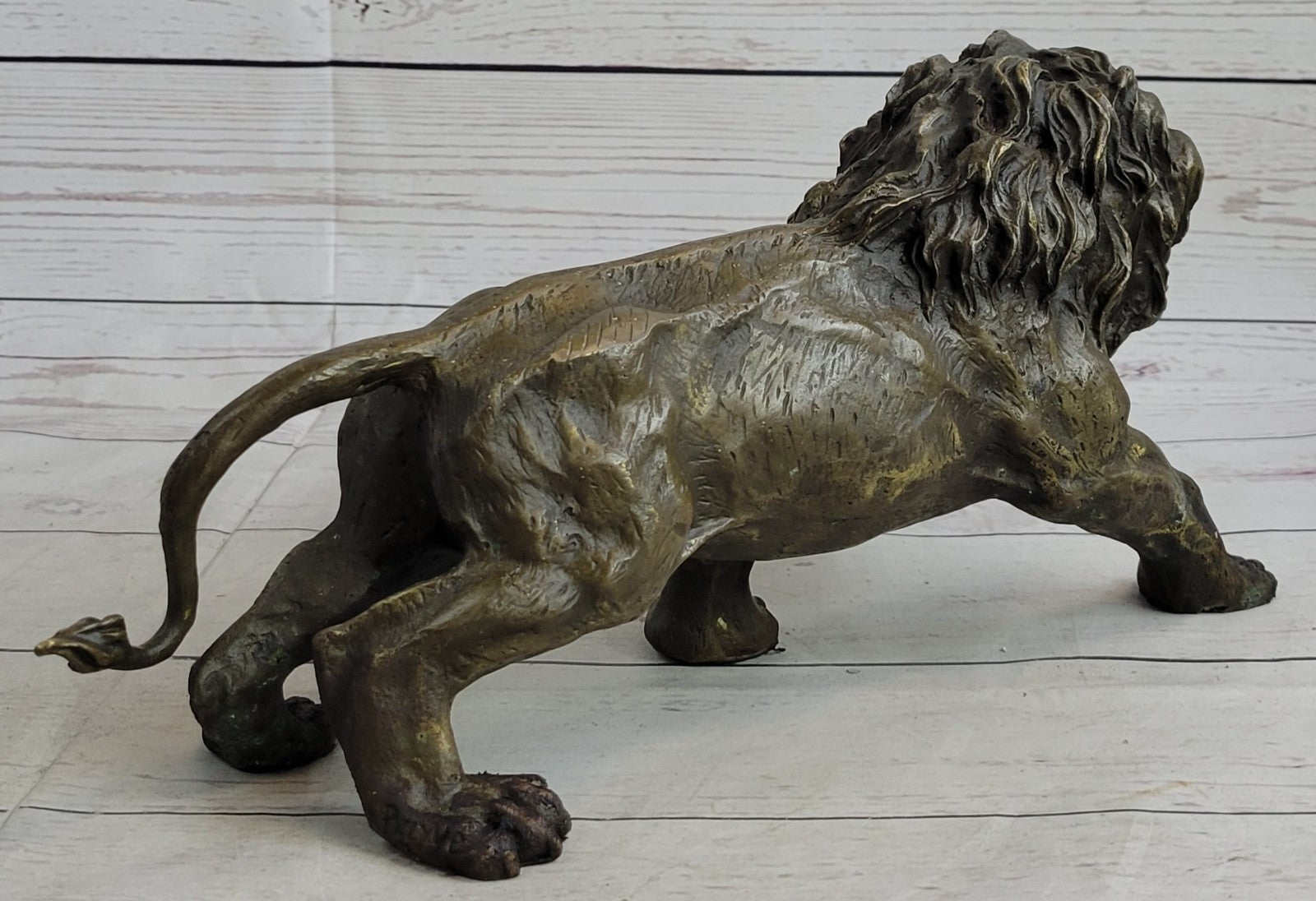 Handcrafted bronze sculpture SALE Deco Art Lion African Wildlife Cast Hot