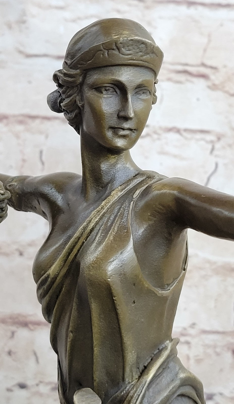 Handcrafted bronze sculpture SALE Nemorensis Diana Faguays Le Signed Deco Figure