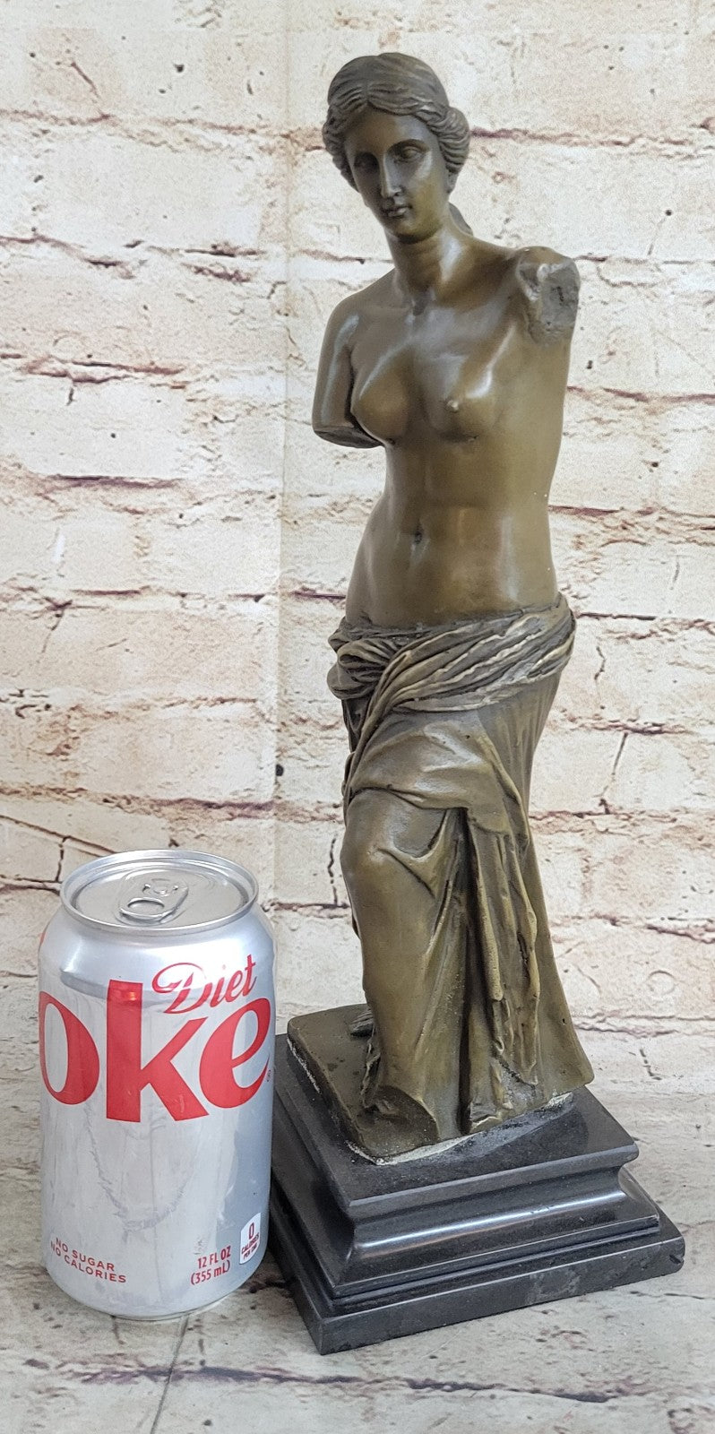 Venetian Bronze Marble Base Venus de Milo/Greek Goddess Aphrodite Hand Made Sale