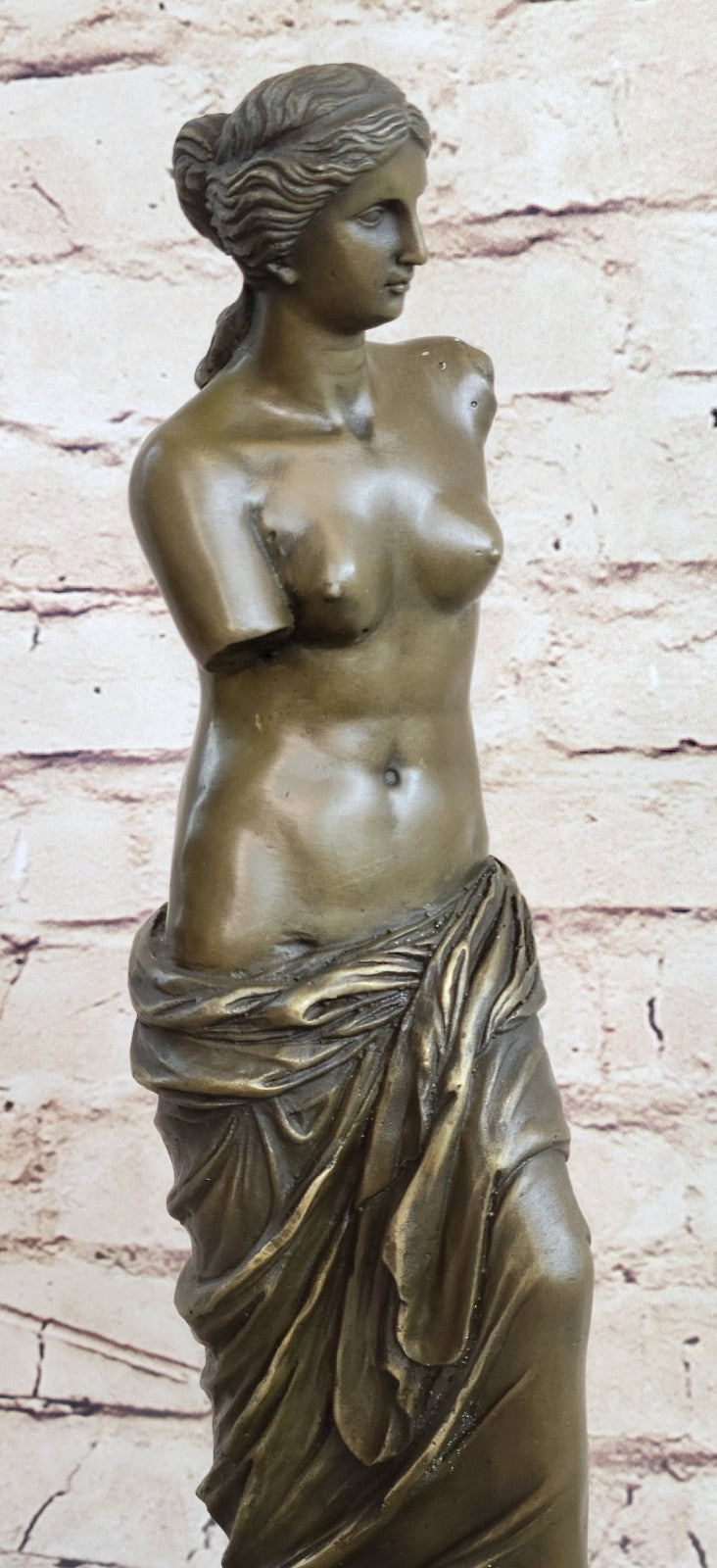Venetian Bronze Marble Base Venus de Milo/Greek Goddess Aphrodite Hand Made Sale