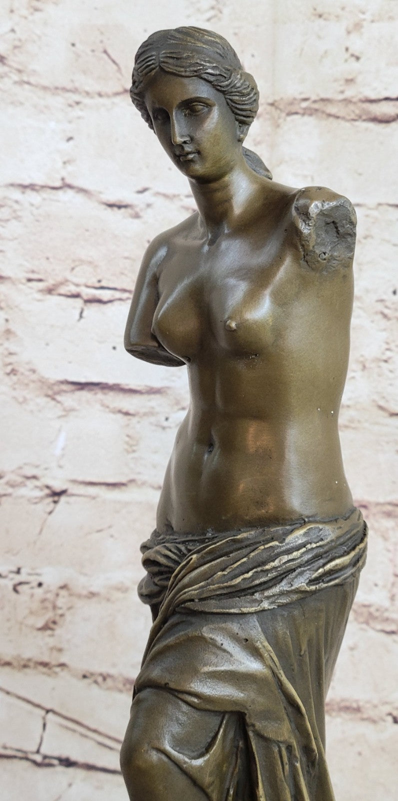 Venetian Bronze Marble Base Venus de Milo/Greek Goddess Aphrodite Hand Made Sale