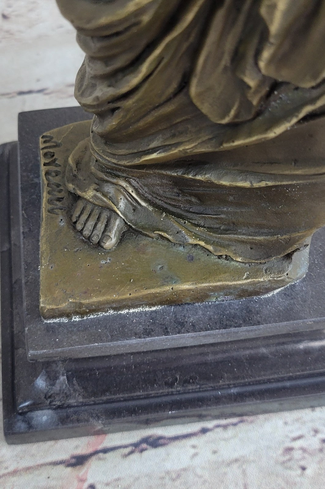 Venetian Bronze Marble Base Venus de Milo/Greek Goddess Aphrodite Hand Made Sale