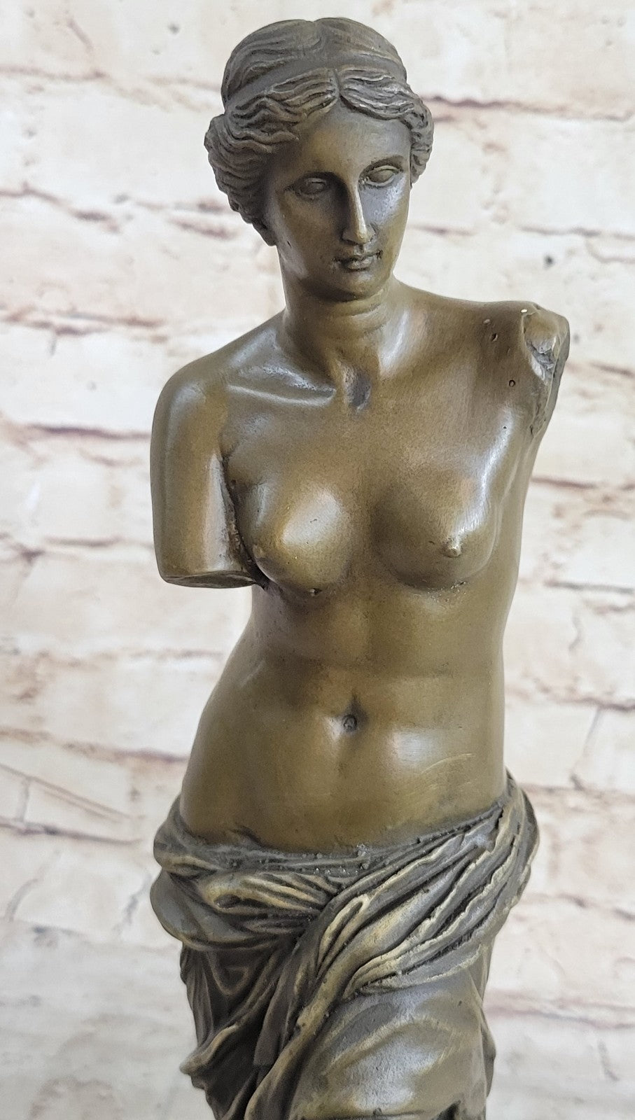 Venetian Bronze Marble Base Venus de Milo/Greek Goddess Aphrodite Hand Made Sale
