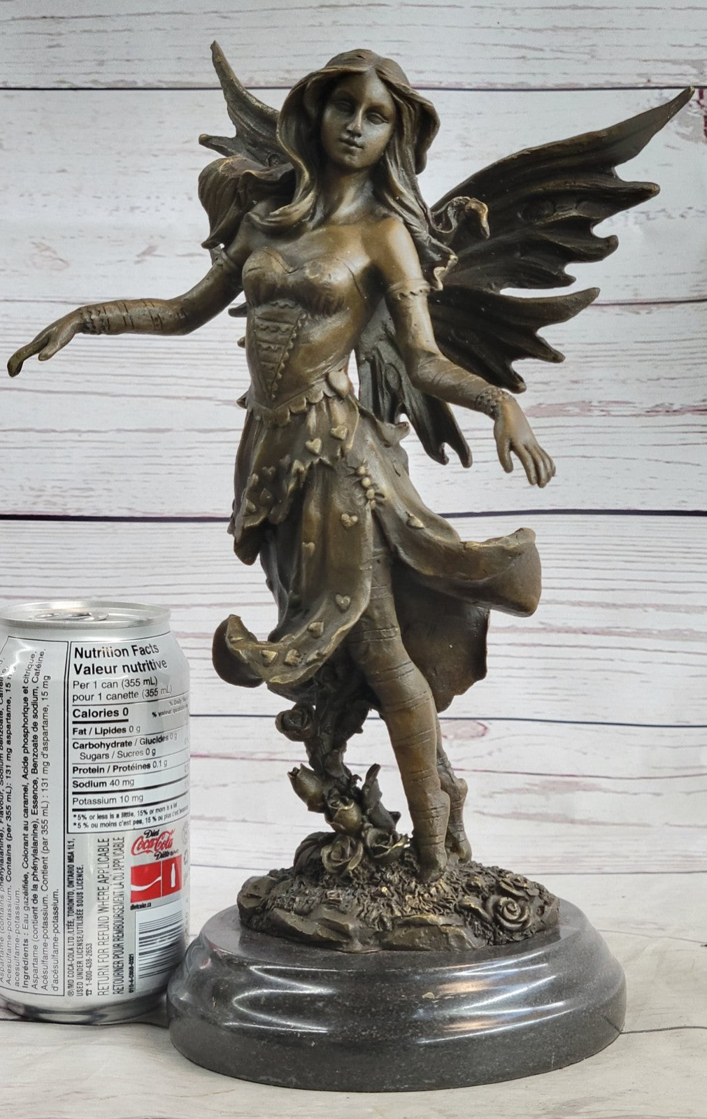 Art Deco Original Vitaleh Fairy Bronze Sculpture Valentine Gift Present Sale