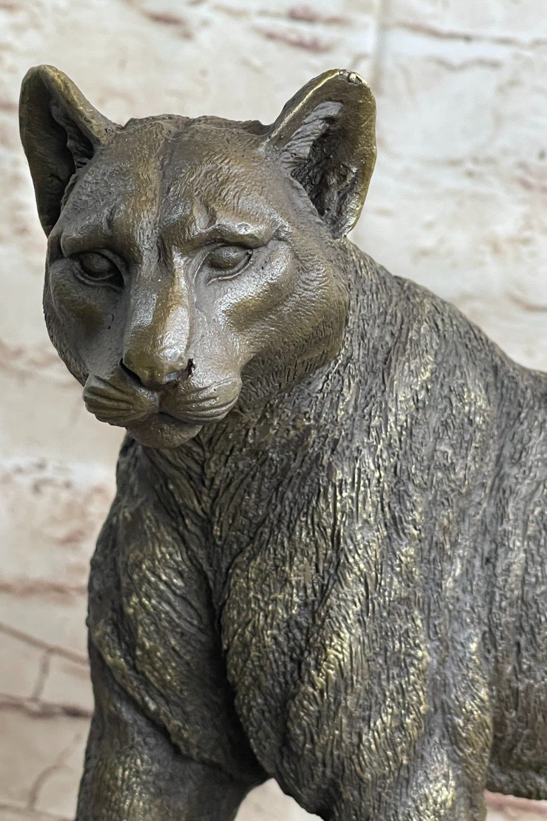 Jaguar Panther Leopard Cougar Big Cat Collector Artwork Bronze Statue Bugatti