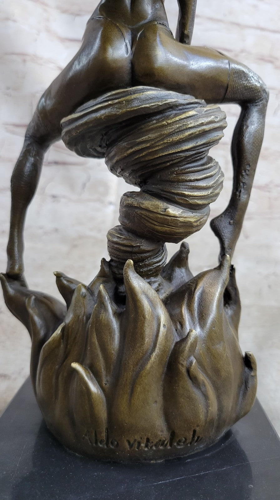 MEDUSA Mythical Snake Lady Style Nude Female Sculpture Naked Statue Bronze Decor