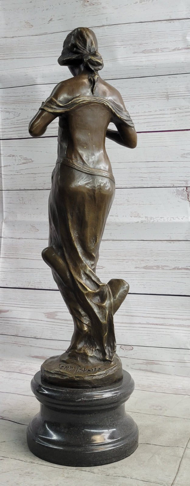 Collectible Art Deco Bronze Figurine of a Woman, Representing the Essence of Spring Sculpture