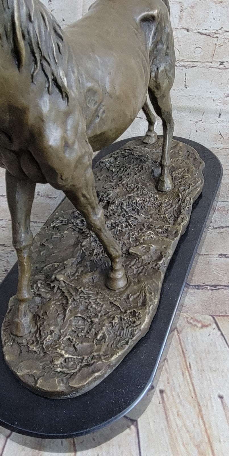 Handcrafted bronze sculpture SALE Tro Horse Racing Stallion Art Modern Abstract