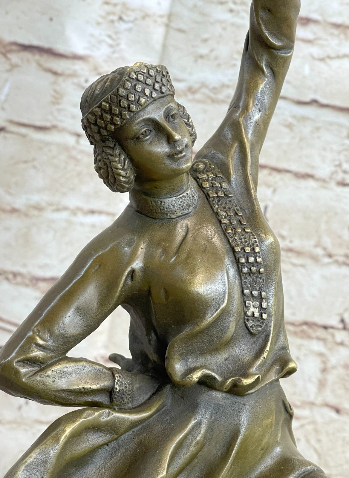 Handcrafted Bronze Sculpture of Marble Dancer – Sale by Local Russian Artist Zach Bruno