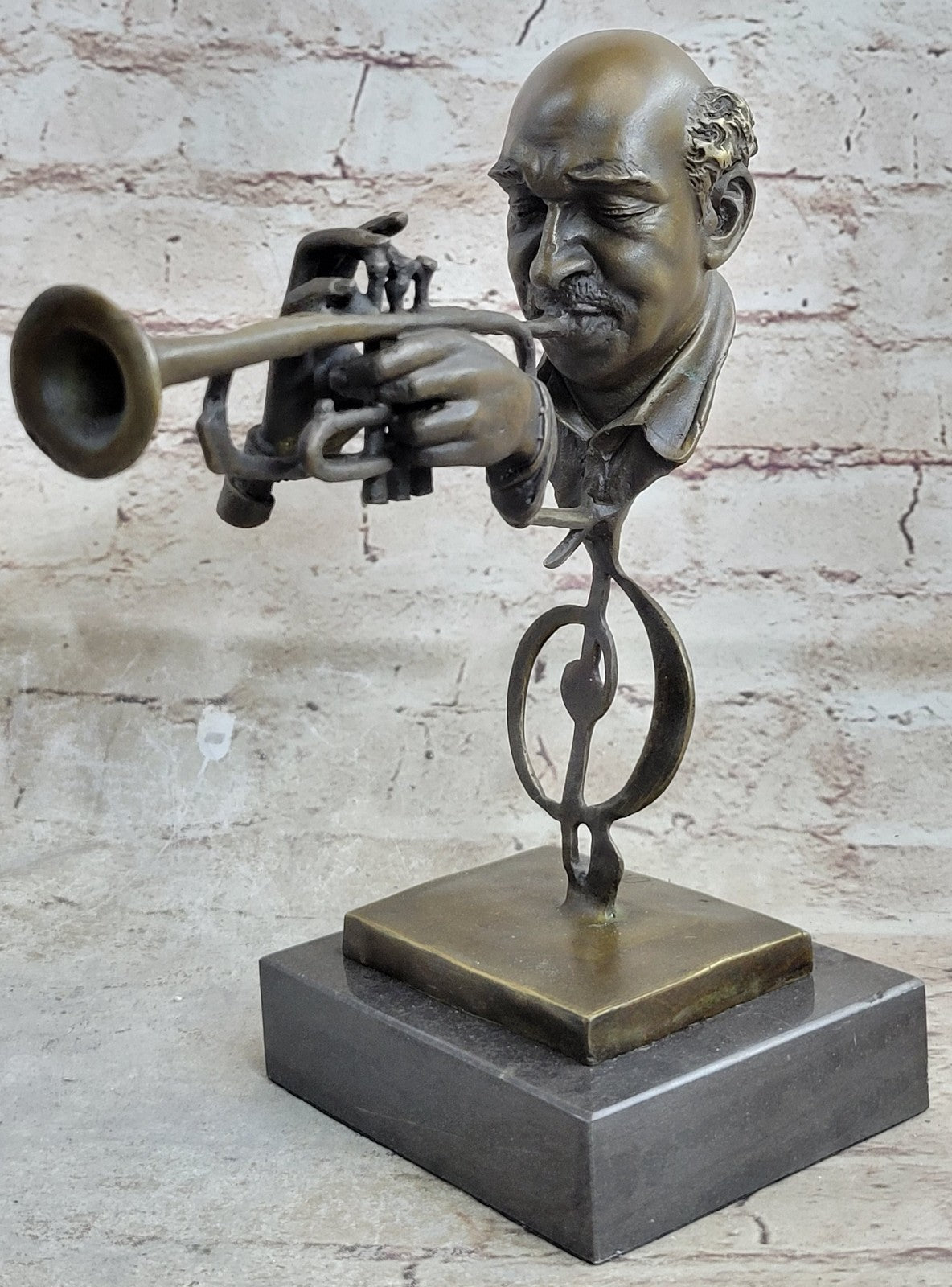 Supreme-African American Musician Hot Cast Music Art Deco Bronze Sculpture Figure