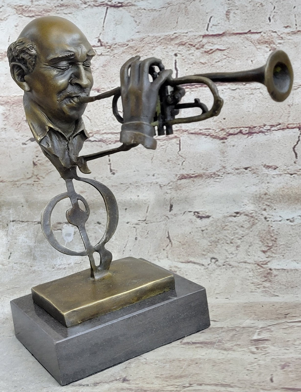 Supreme-African American Musician Hot Cast Music Art Deco Bronze Sculpture Figure