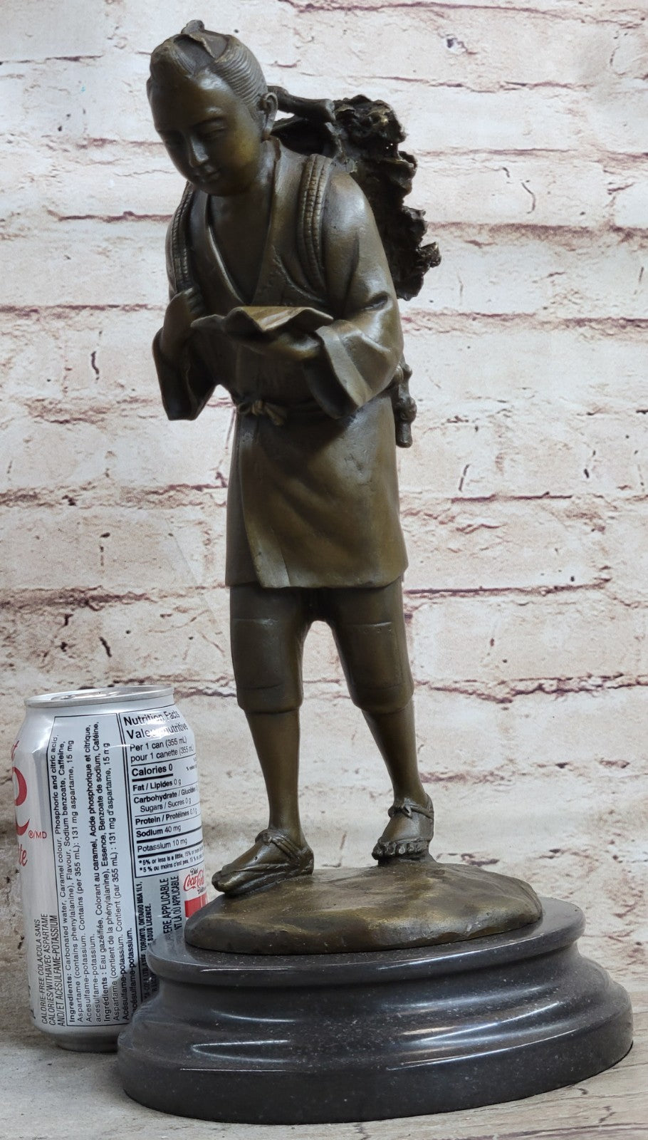 Original Milo Young Asian Boy Walking From School Bronze Sculpture – Elegant Collectible Statue for Sale