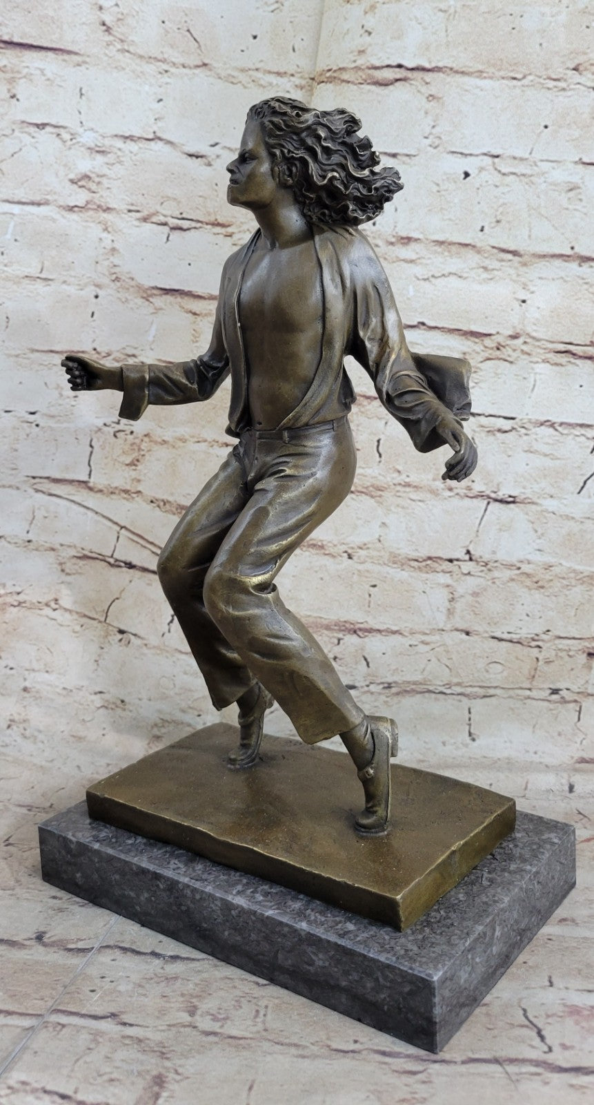 American Icon Michael Jackson Trophy Bronze Singer Memorabilia Sculpture Figure