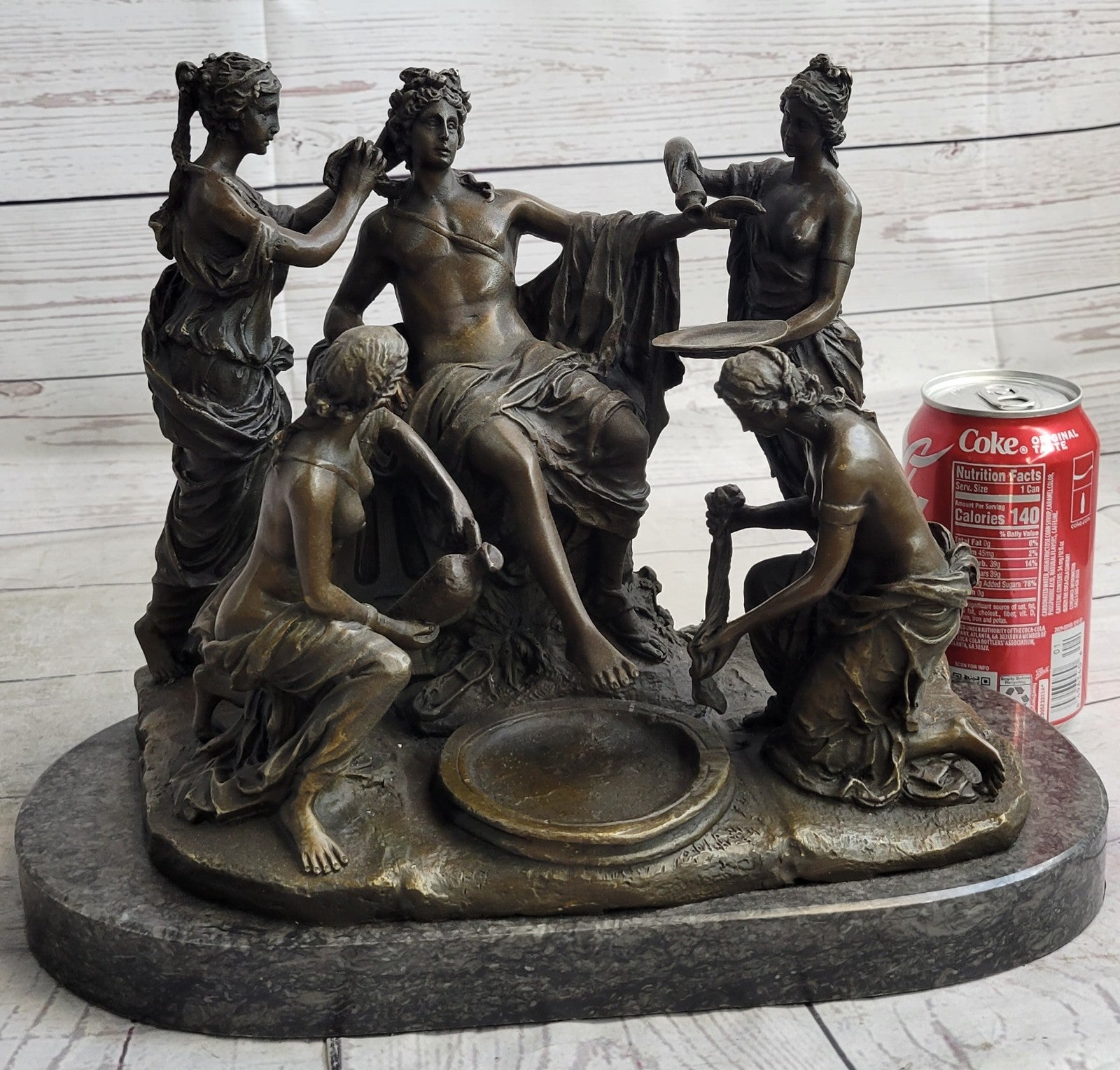 Handcrafted bronze sculpture SALE Nude 4 By Pampered God Greek Signed Original