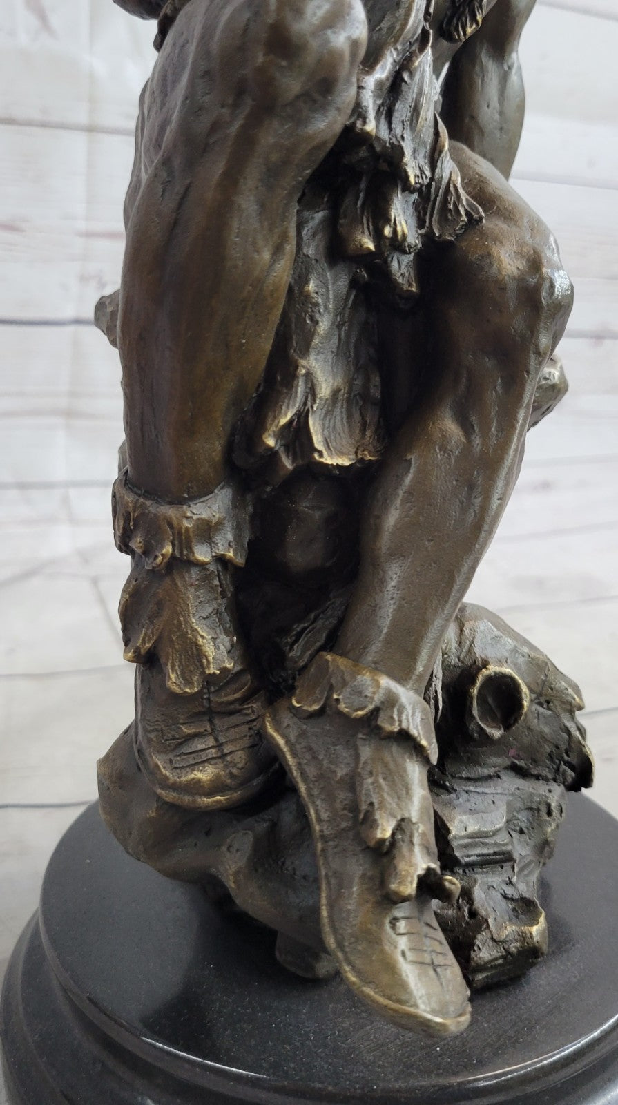 Buy Native American Warrior Chief Bronze Bust Sculpture – Handcrafted Art Figurine for Sale