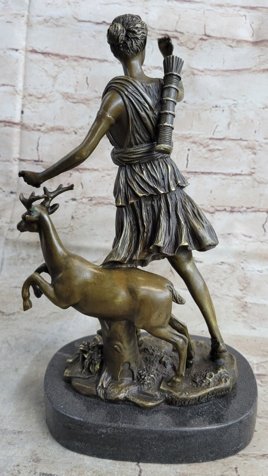 Buy 12" Hot Cast Diana The Huntress Bronze Sculpture – Artemis Goddess Statue Sale