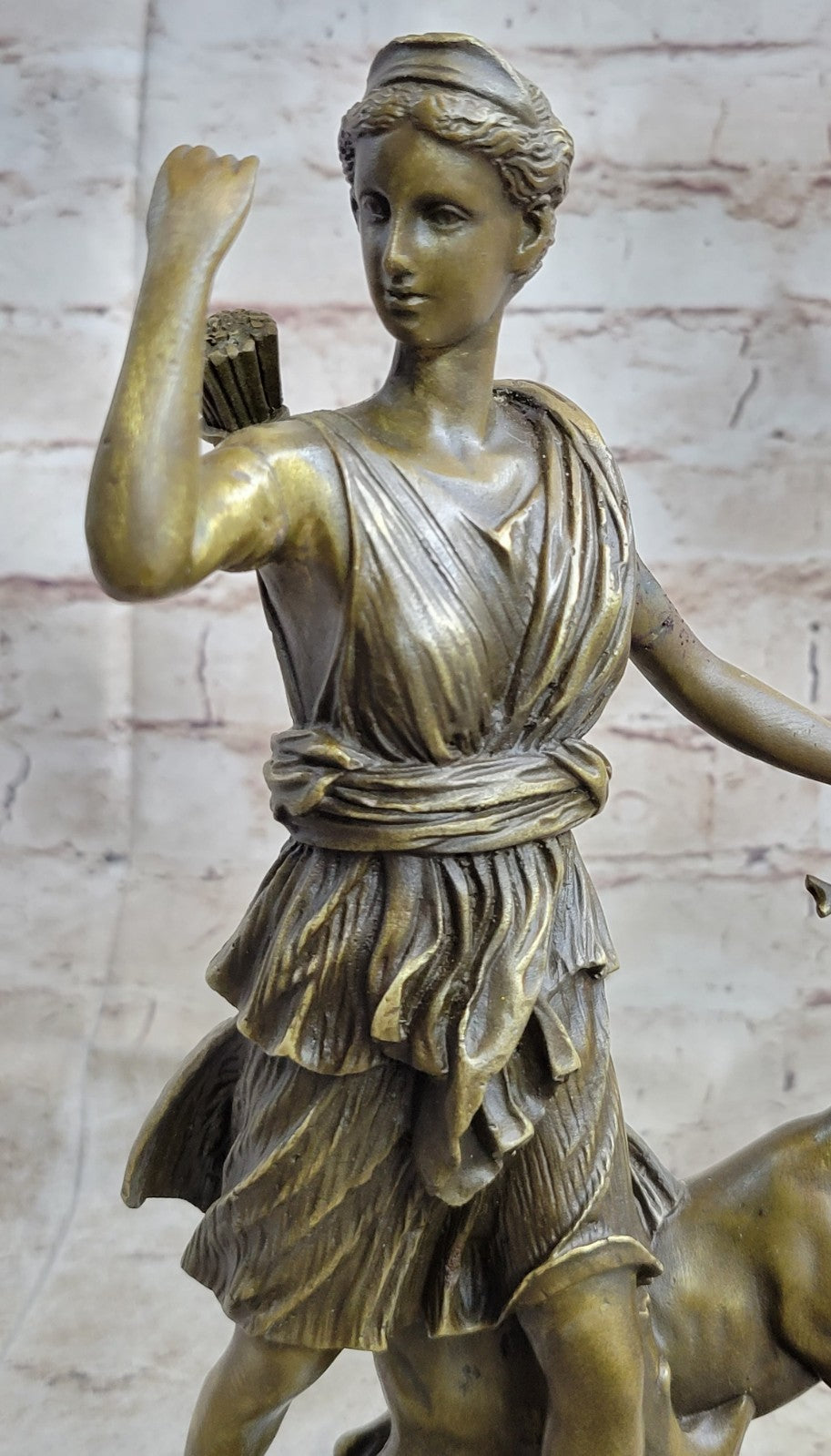 Buy 12" Hot Cast Diana The Huntress Bronze Sculpture – Artemis Goddess Statue Sale