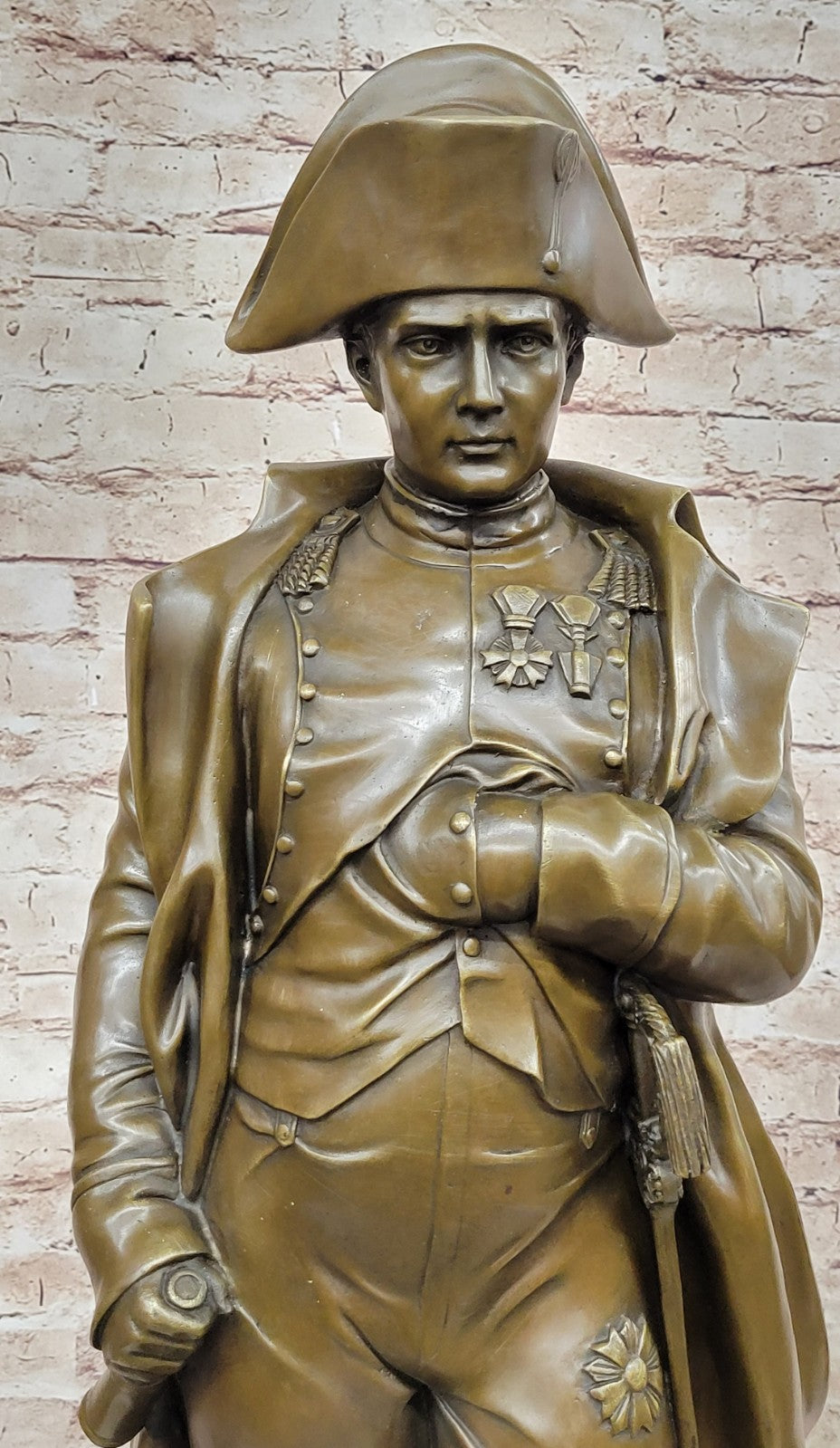 The bronze figurine depicts Napoleon with folded arms Lost Wax Method Bronze Art