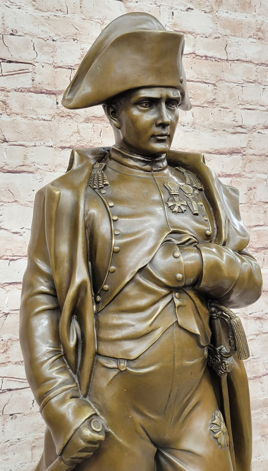 The bronze figurine depicts Napoleon with folded arms Lost Wax Method Bronze Art