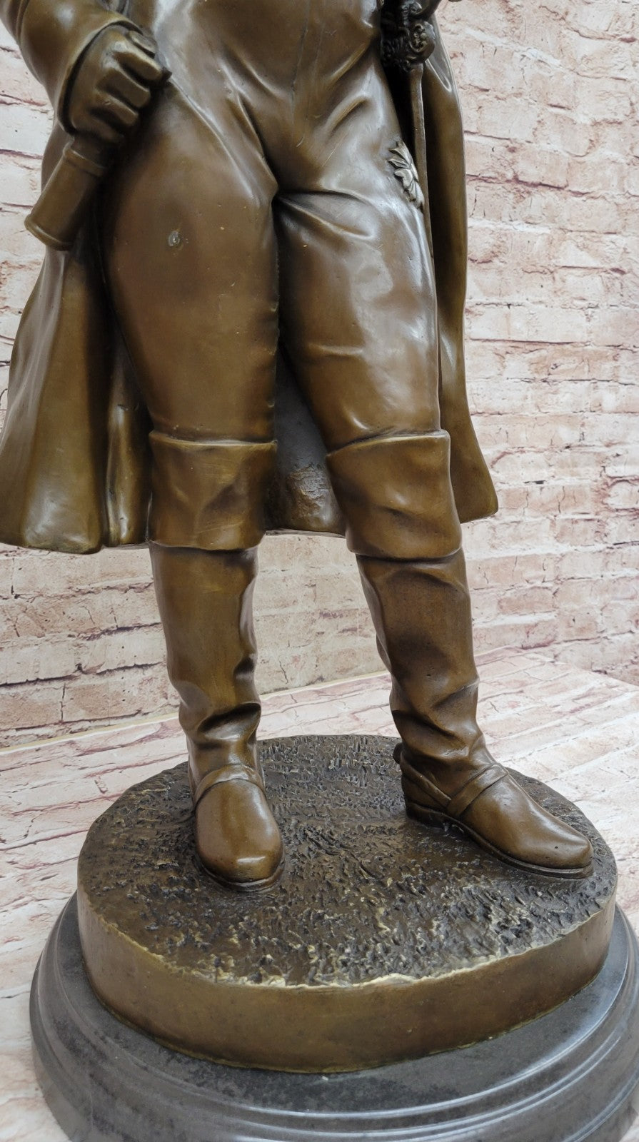 The bronze figurine depicts Napoleon with folded arms Lost Wax Method Bronze Art