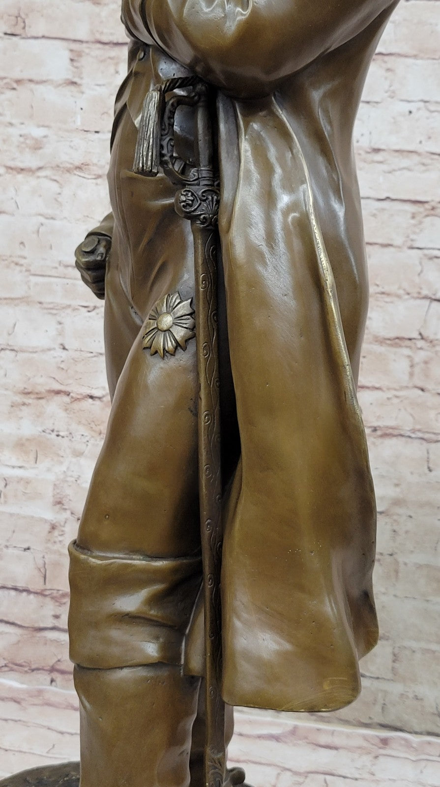 The bronze figurine depicts Napoleon with folded arms Lost Wax Method Bronze Art