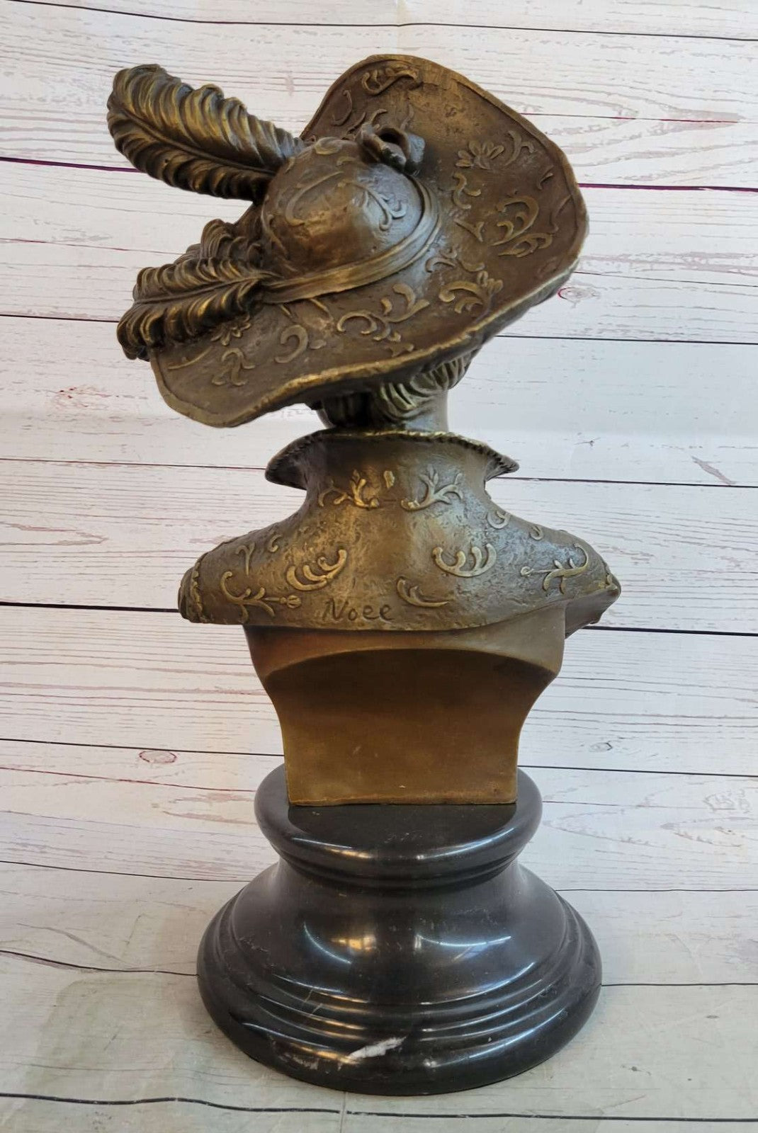 Handcrafted bronze sculpture SALE Marble Bust Female Sexy Large Original Signed