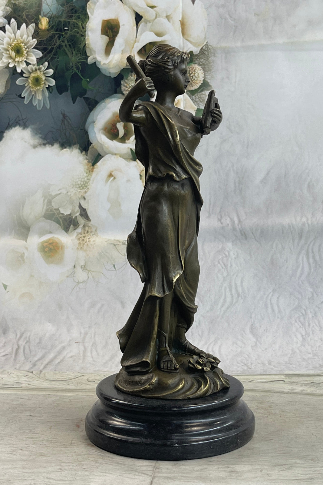 Wisdom Hero Peace Goddess Athena Handcrafted bronze sculpture SALE Marble Figure