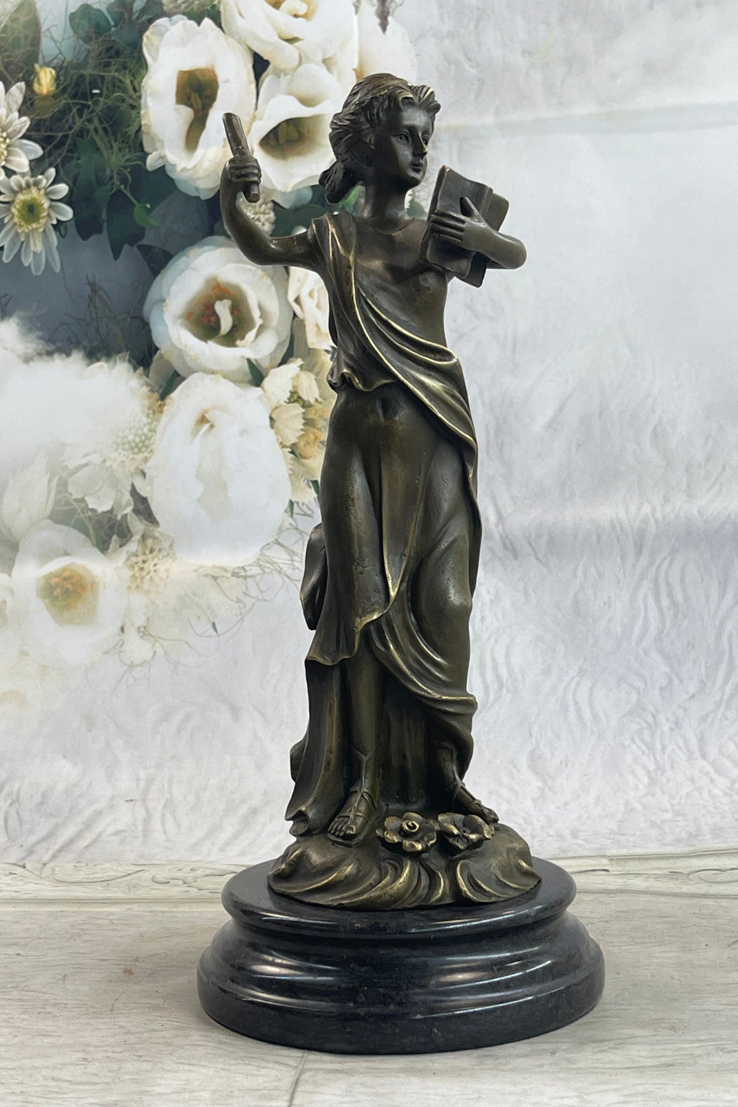 Wisdom Hero Peace Goddess Athena Handcrafted bronze sculpture SALE Marble Figure