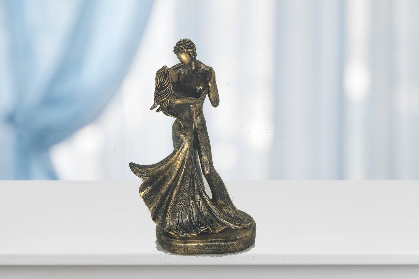 10" Romantic Couple Dancer Dancing Statue Sculpture European Made in Europe