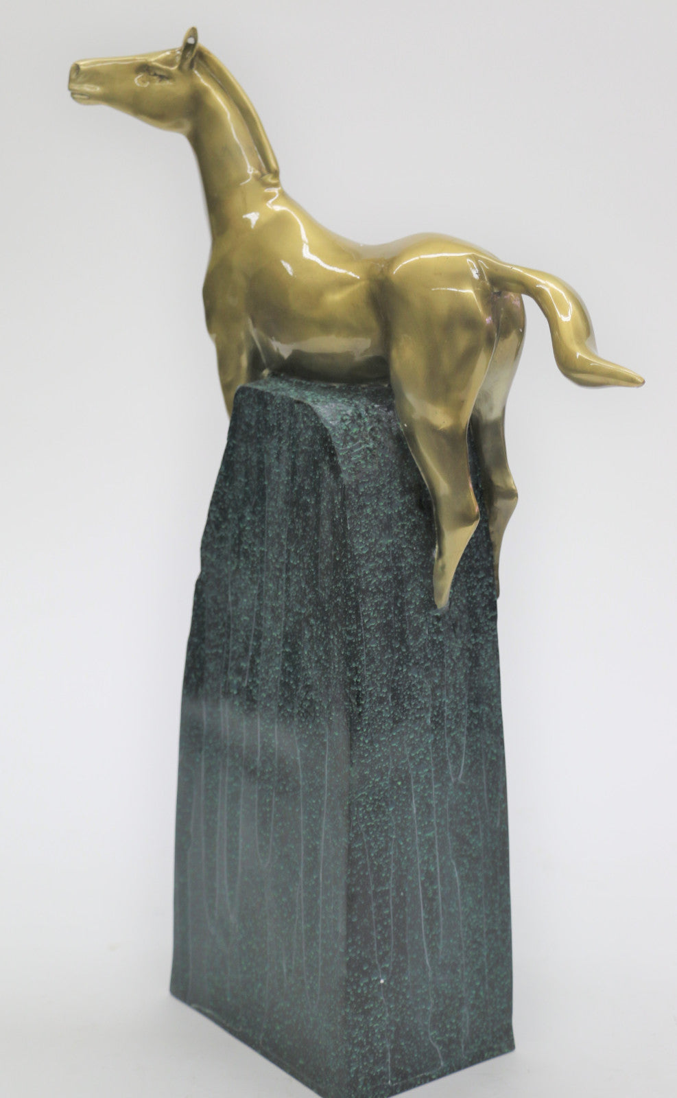 Genuine Bronze Masterpiece Abstract Modern Art Mid Century Horse Sculpture