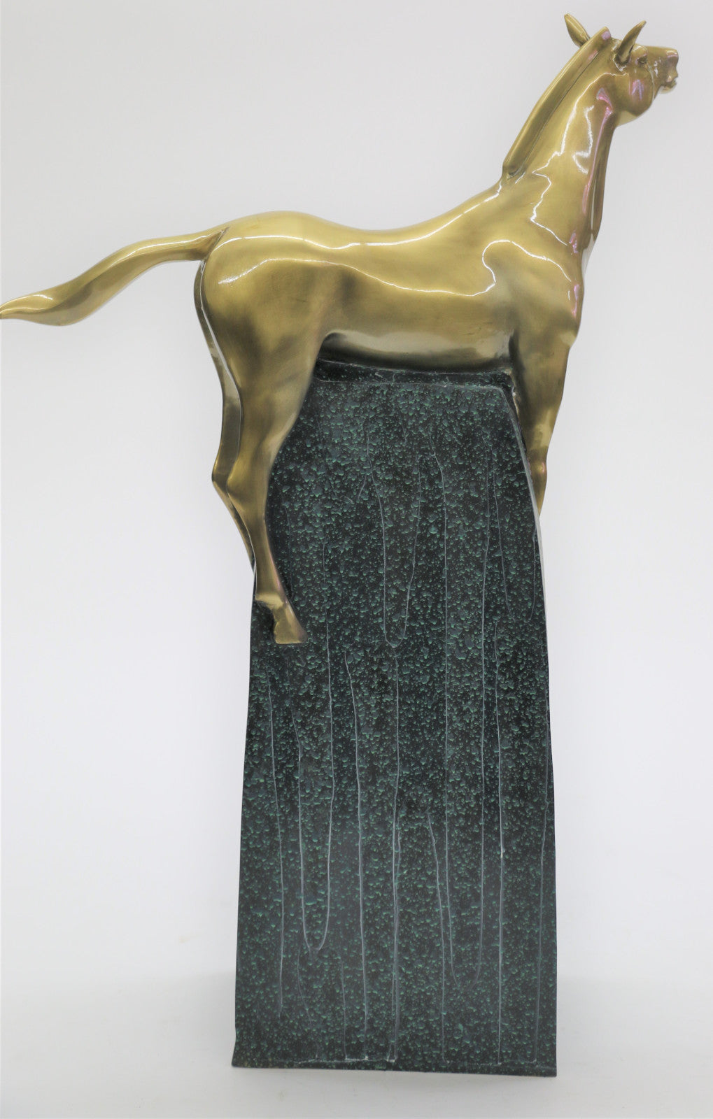 Genuine Bronze Masterpiece Abstract Modern Art Mid Century Horse Sculpture