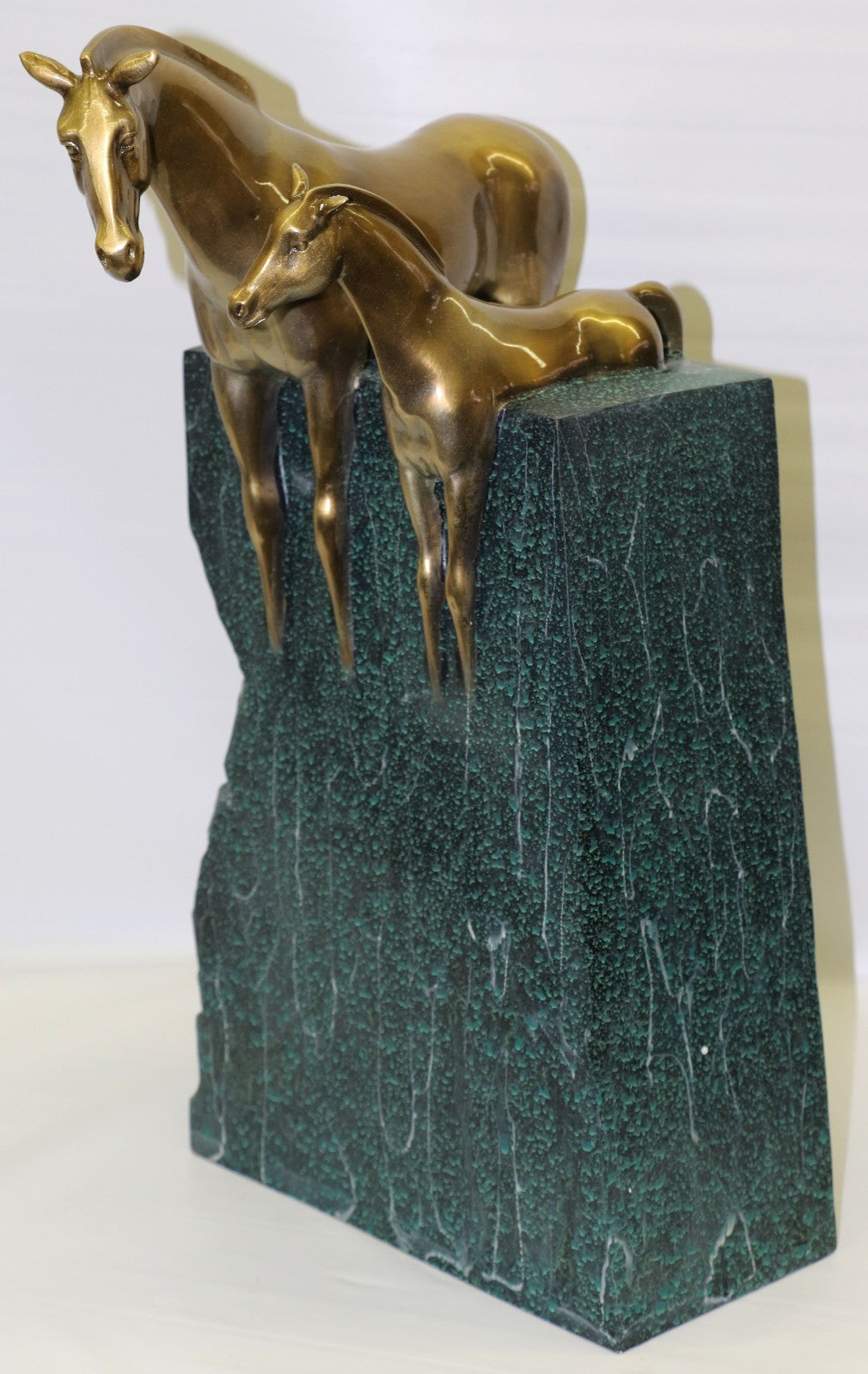 Lazy Day of Summer By Miguel Lopez Large Horse and Colt Bronze Sculpture Statue