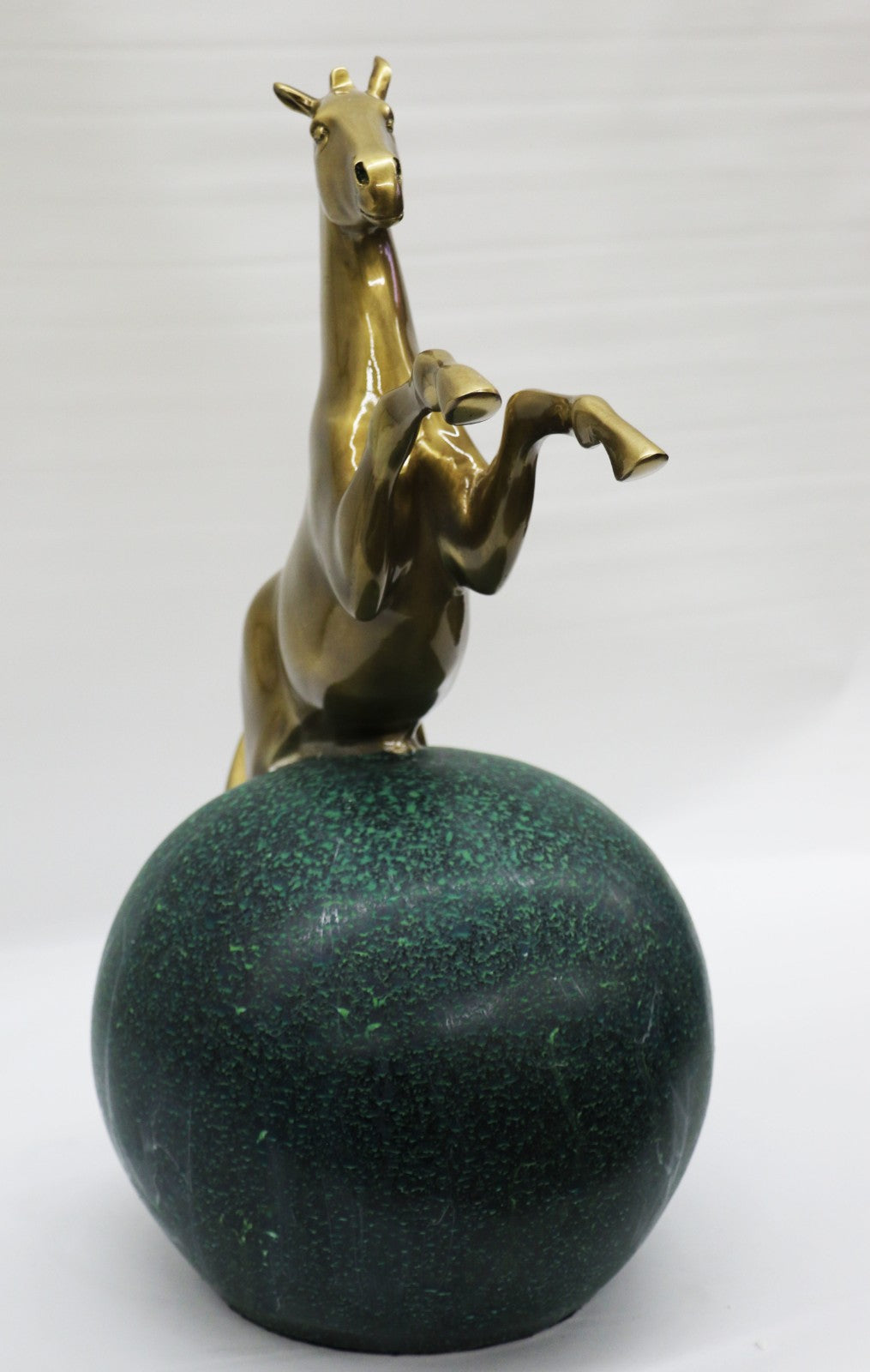 Thoroughbred Rearing Horse Trainer Equestrian Farm Art Deco Bronze Statue Gift