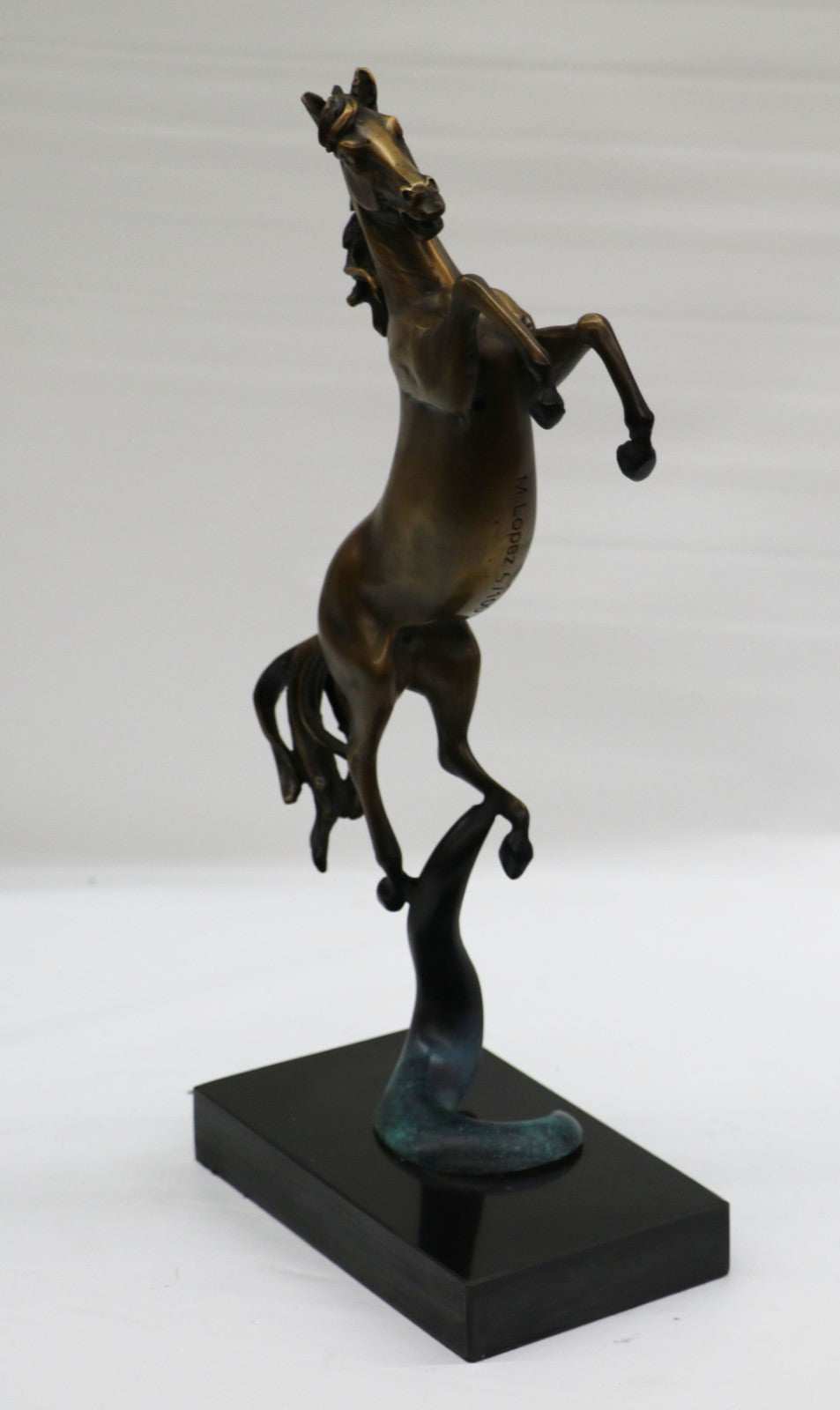 Horse Collectibles Metal Rearing Bronze Wild Sculptures Pony Art Equine Deal
