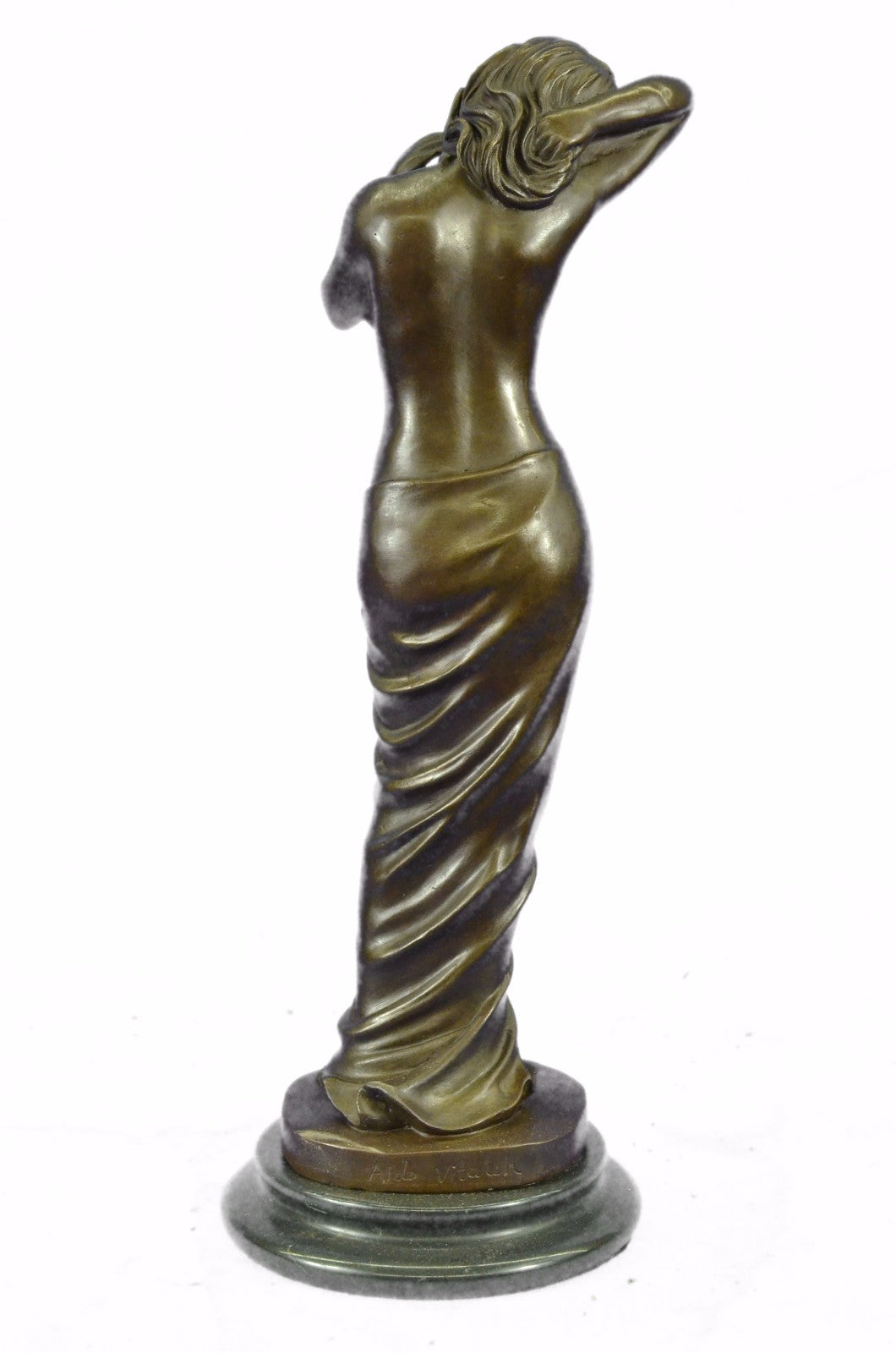 Original Sea Goddess by Italian Renowned Artist Aldo Vitaleh Bronze Sculpture