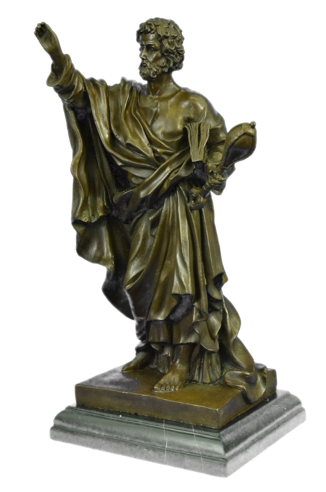 Handcrafted Bronze Sculpture “Saint Paul the Apostle” – Large Religious Jesus Church Statue | Limited-Time Sale