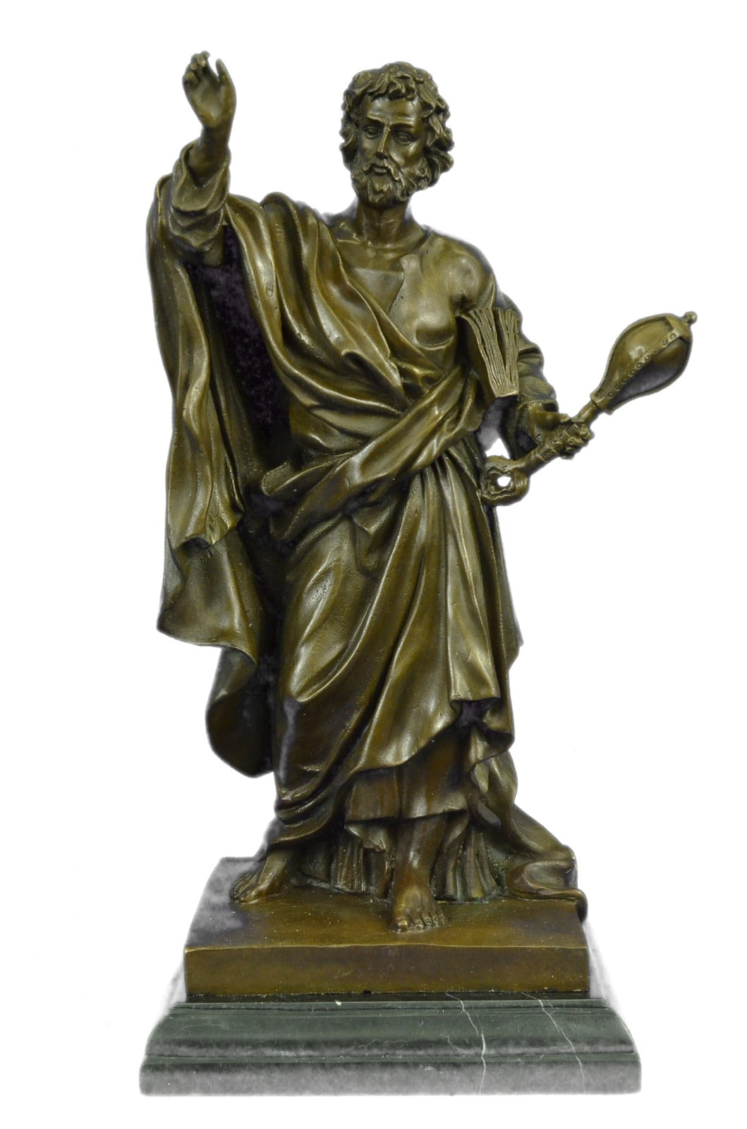 Handcrafted bronze sculpture SALE Large Jesus Church Religion Saint Paul St.