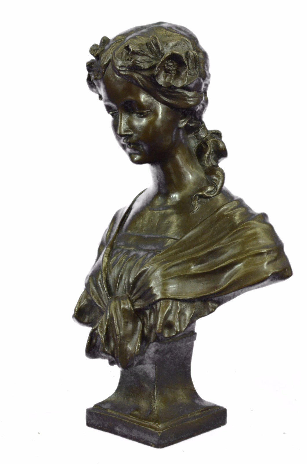 Handcrafted Detailed Beautiful Girl Mothers Day Gift Bronze Home office Decor