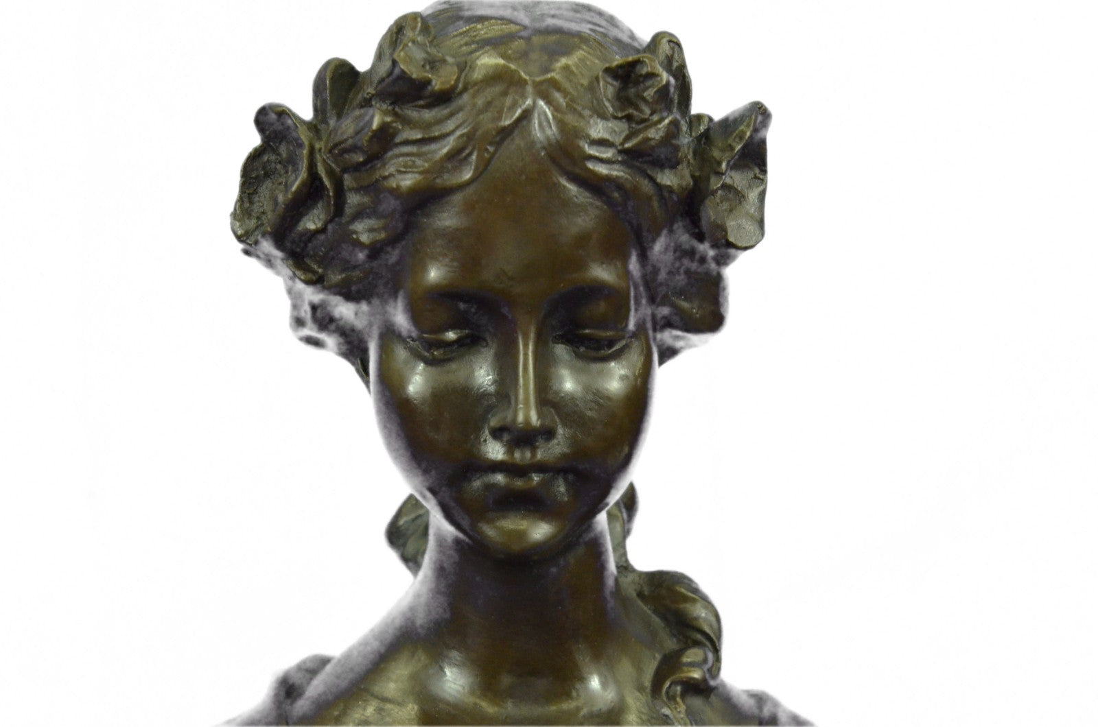 Handcrafted Detailed Beautiful Girl Mothers Day Gift Bronze Home office Decor