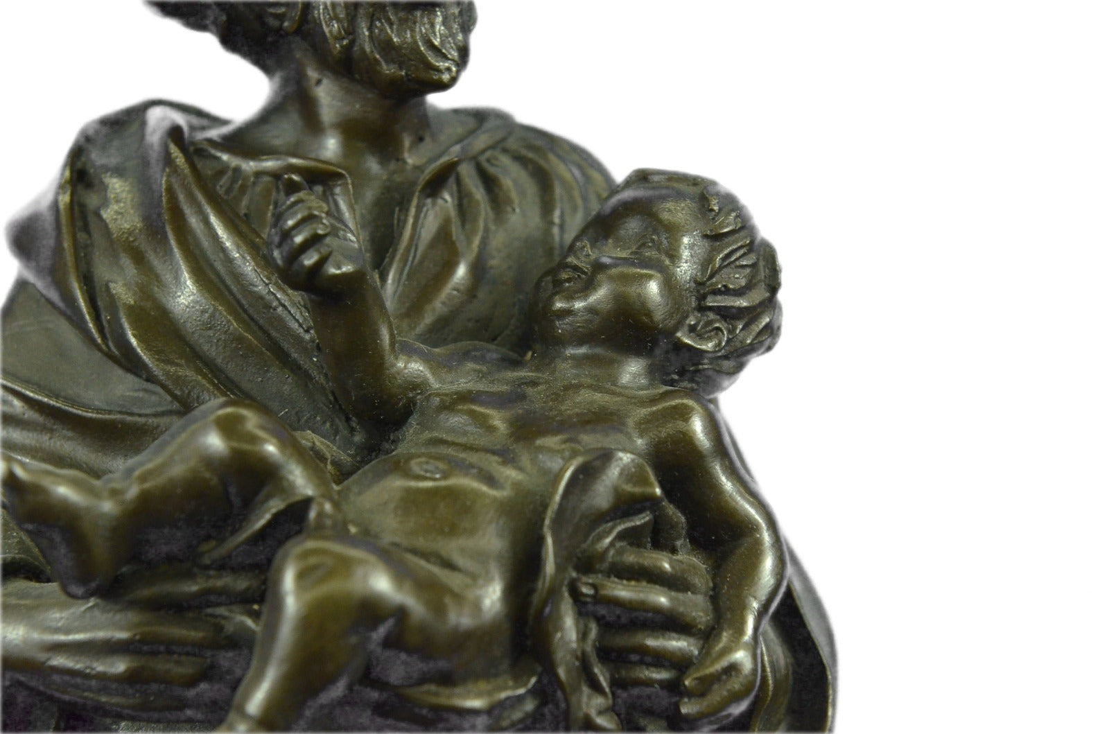 Handcrafted bronze sculpture SALE Jes Baby Holding Joseph Valli Original