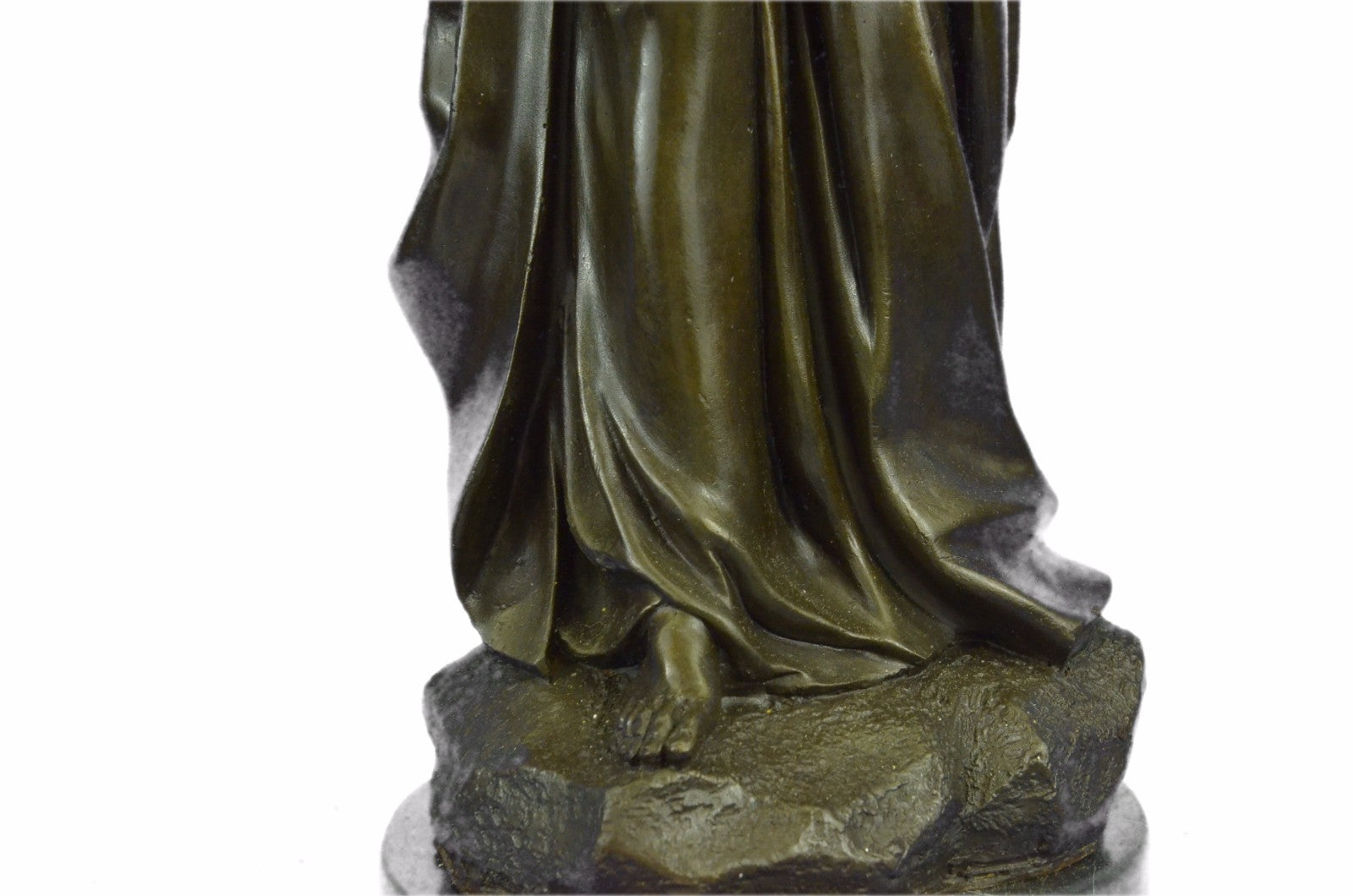 Hot Cast Virgin Mary with Baby Jesus Religious Home Church Bronze Sculpture Stat