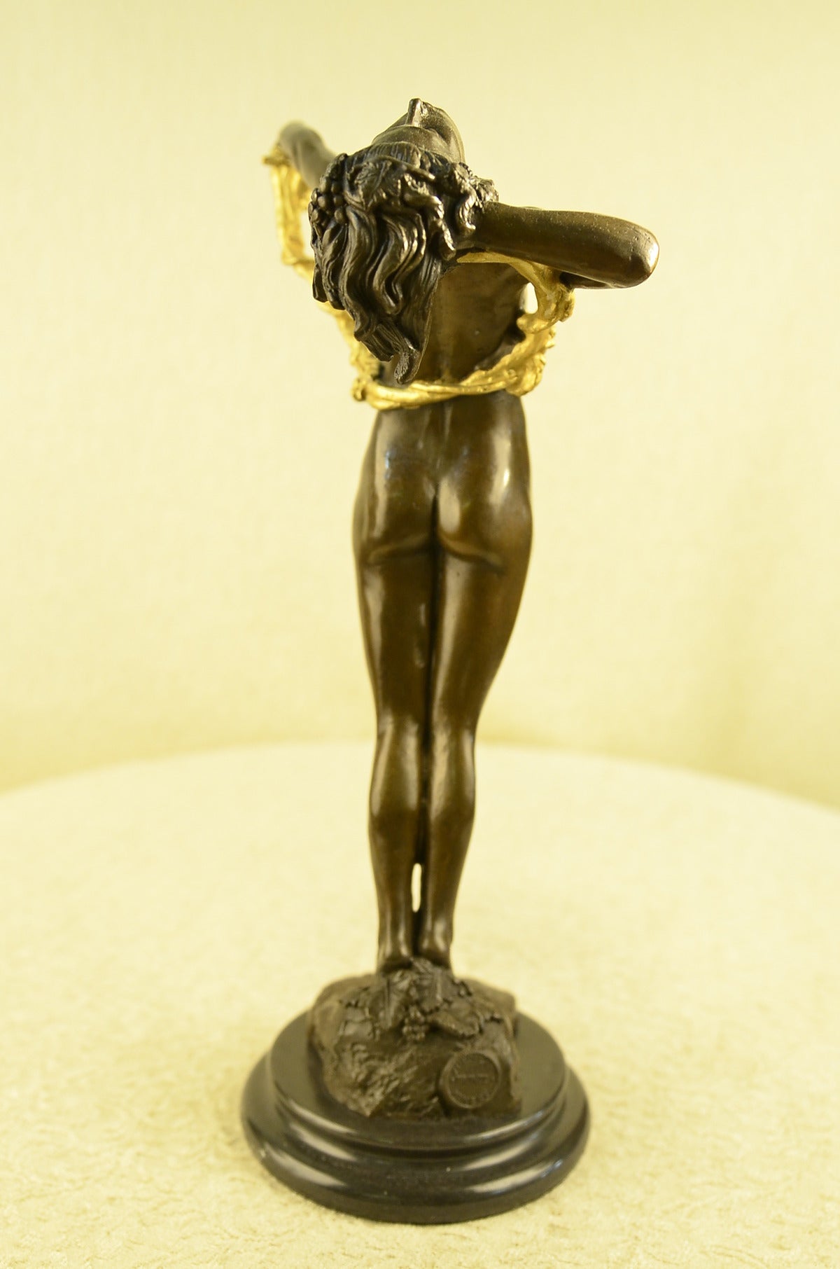 CURVACEOUS, ART DECOR, "THE VINE "SIGNED BRONZE STATUE FIGURINE FIGURE HOT CAST