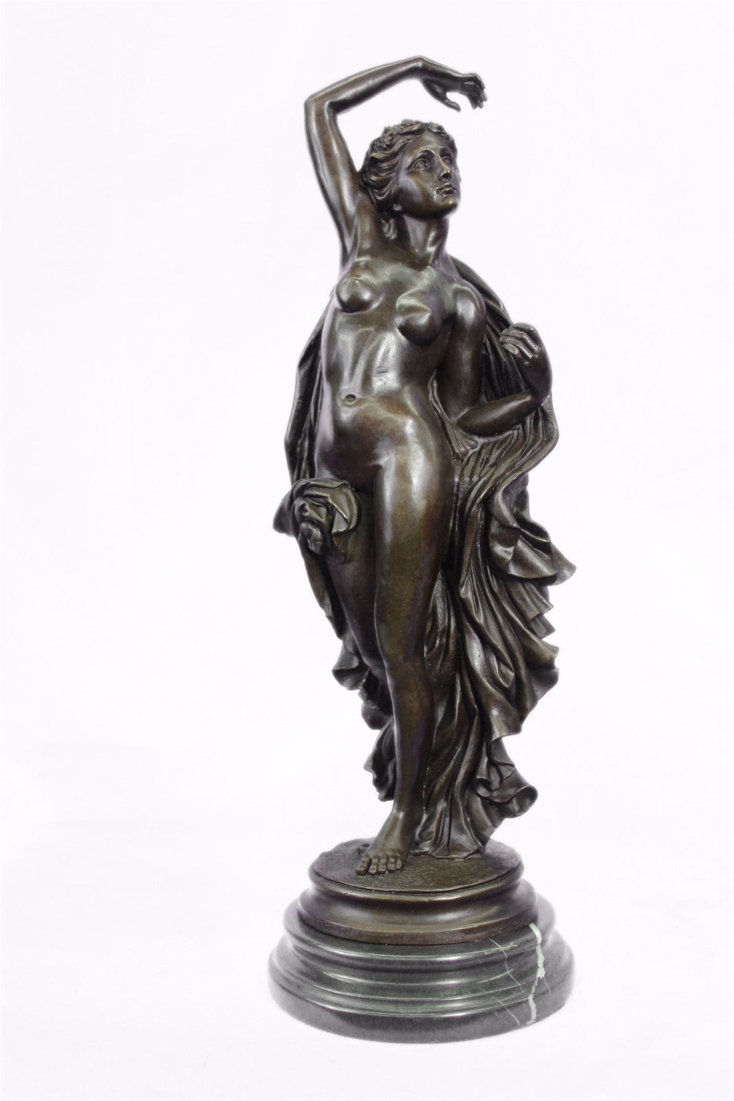 Handcrafted bronze sculpture SALE Nymph Woman Nude Large Vitaleh Aldo Original