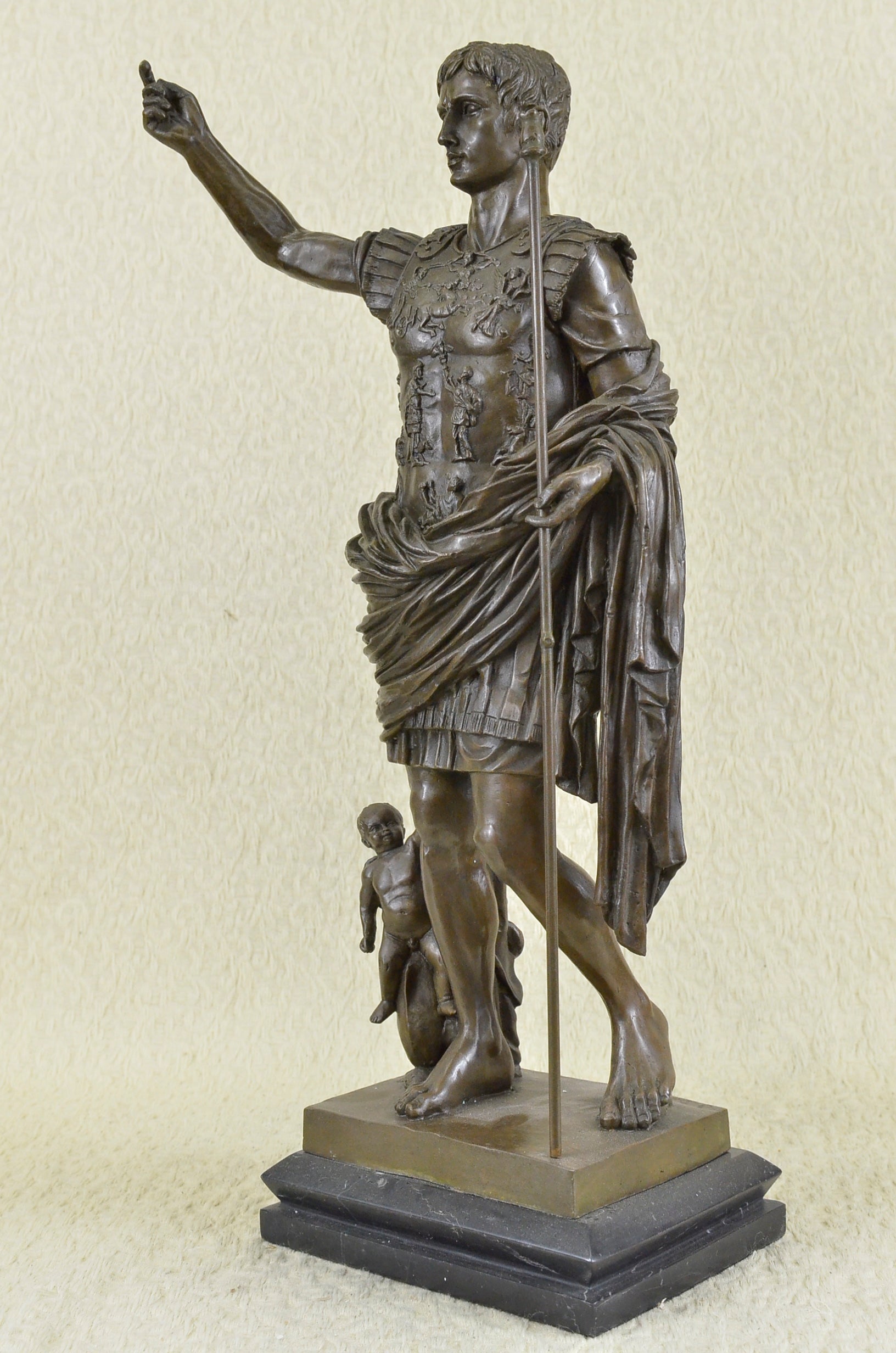 Limited Edition Julius Caesar Bronze Sculpture – Signed Classic Large Artwork Statue for Sale