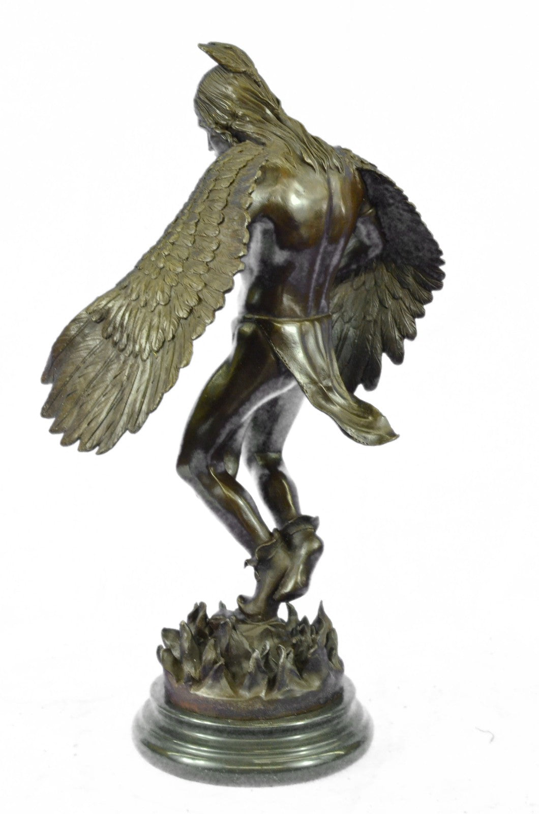 Native American Indian Art Chief Eagle Bust Bronze Marble Statue Gallery Art 18