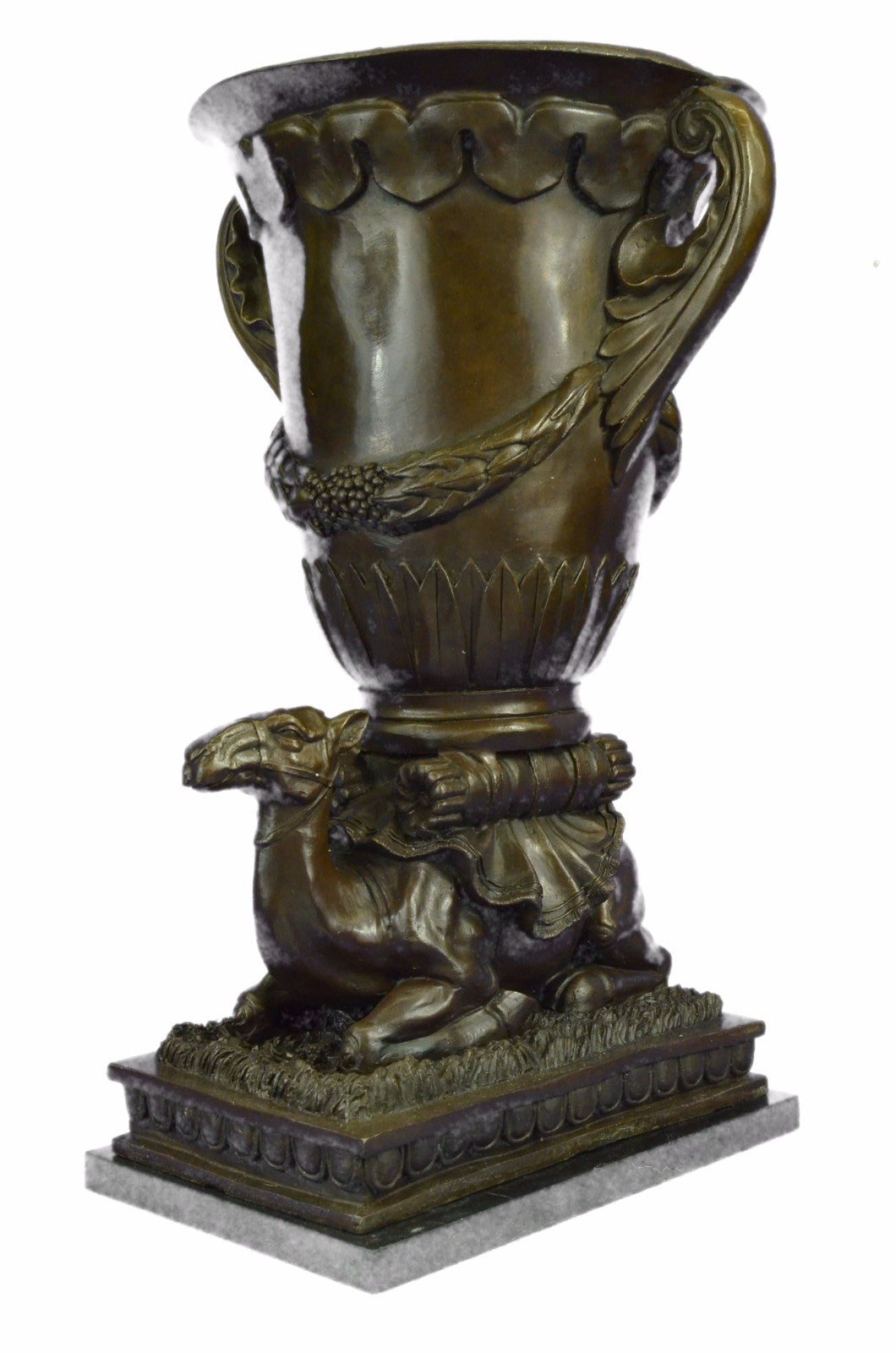 Handcrafted Camel Desert Dubai Arabian Camel Planter Bronze Figurine Figure