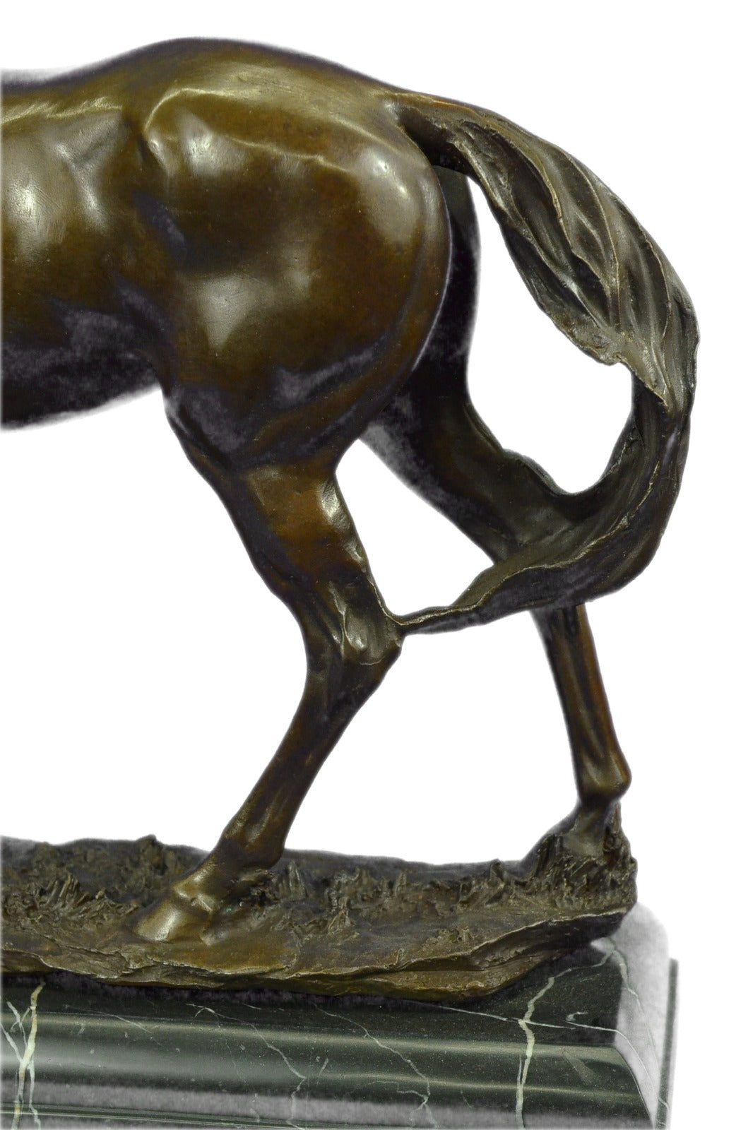 Sculpture Collectible Bronze Decor Animal Signed Mene Mustang Horse Abstract Art