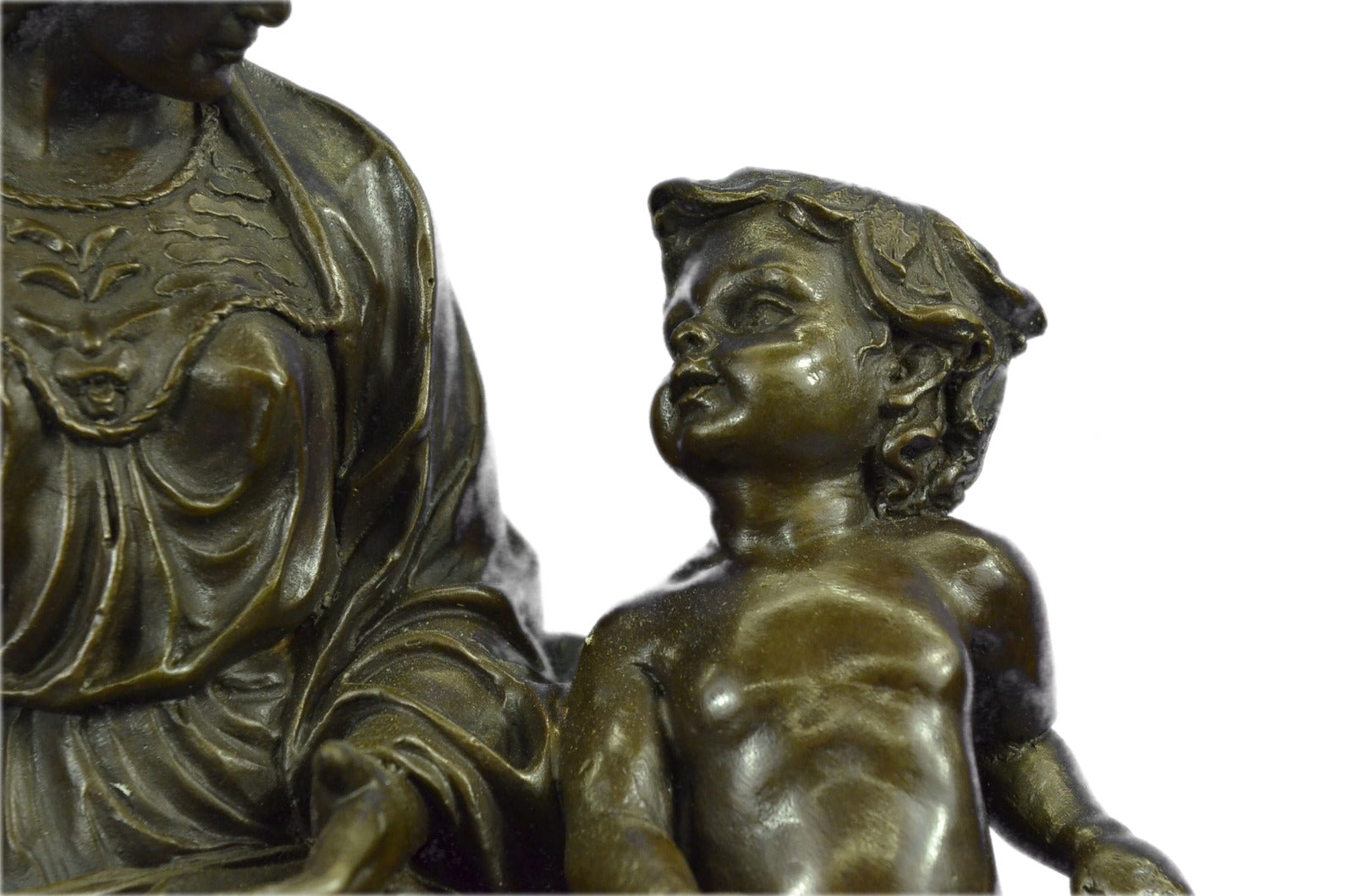 Erotic Lady Soldier Warrior Spear Art Military Collector Bronze Marble Statue